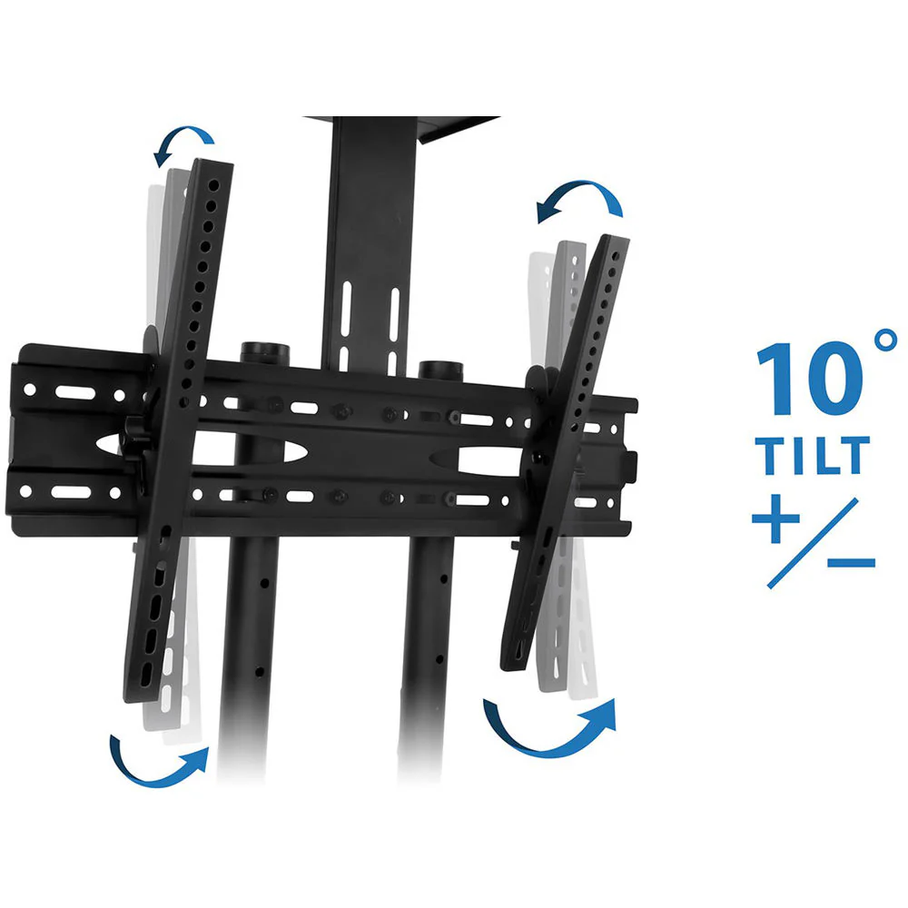 Mount-It! MI-876 Adjustable Mobile TV Cart - Image 5