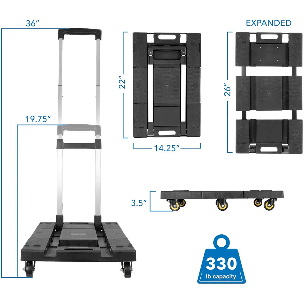 Mount-It! MI-954 Folding Hand Truck Dolly - Image 6