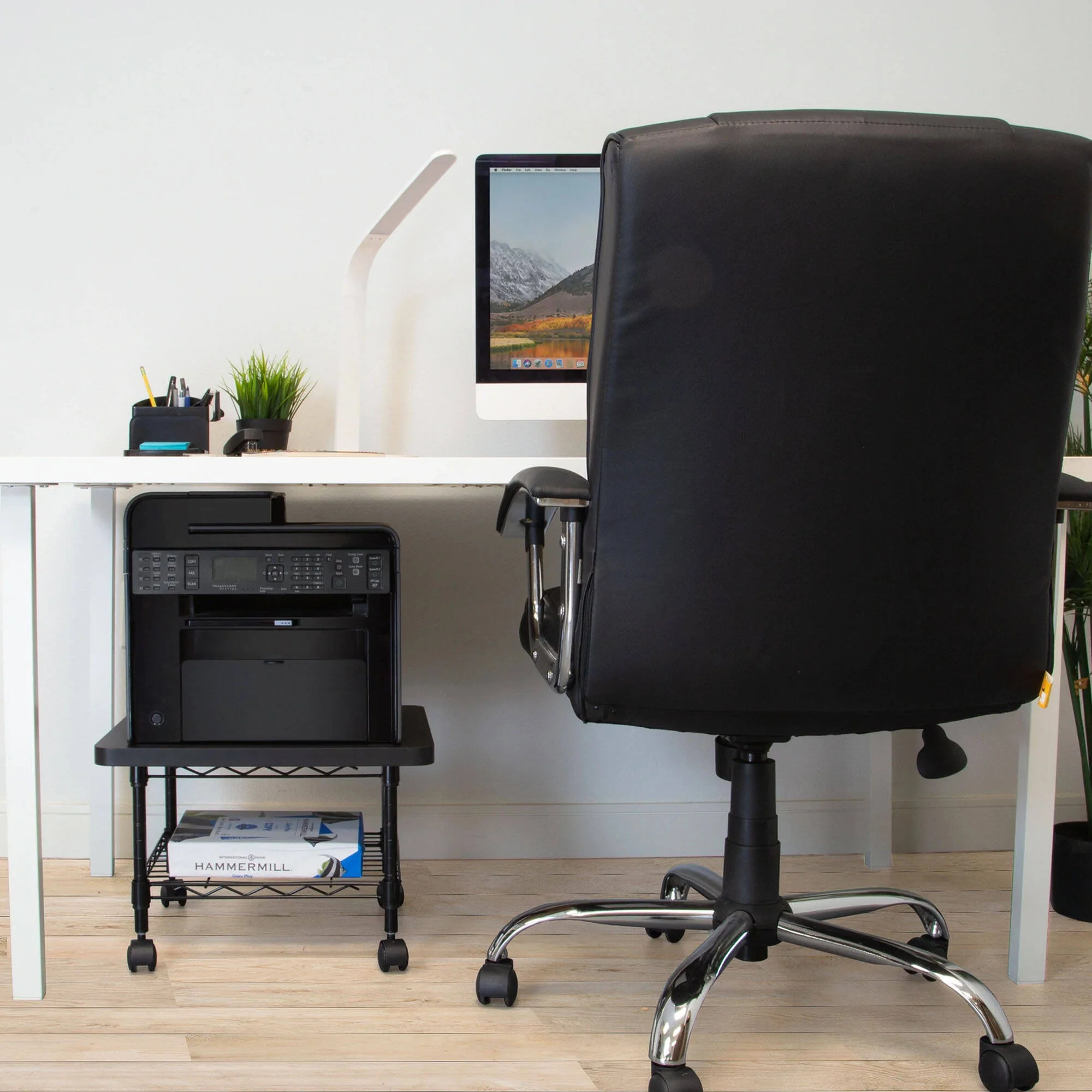 Mount-It! Under-Desk Printer Stand with Wheels - Image 4