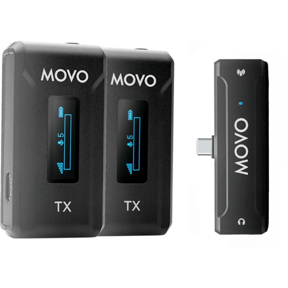 Movo Photo WMX-2-C-DUO 2-Person Wireless Microphone System for Mobile Devices (2.4 GHz) - Image 2