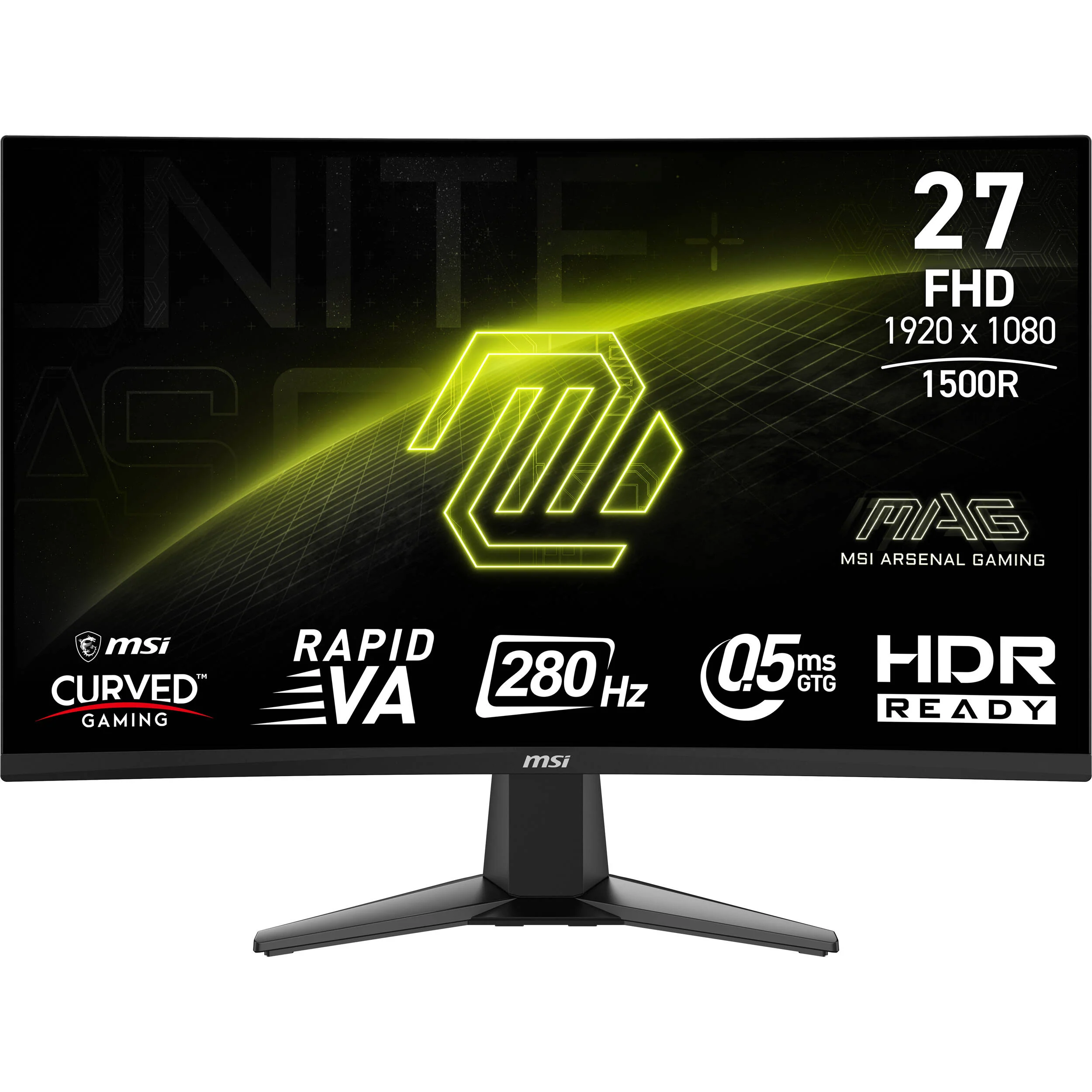 MSI MAG 276CXF 27" Full HD HDR 280 Hz Curved Gaming Monitor - Image 2