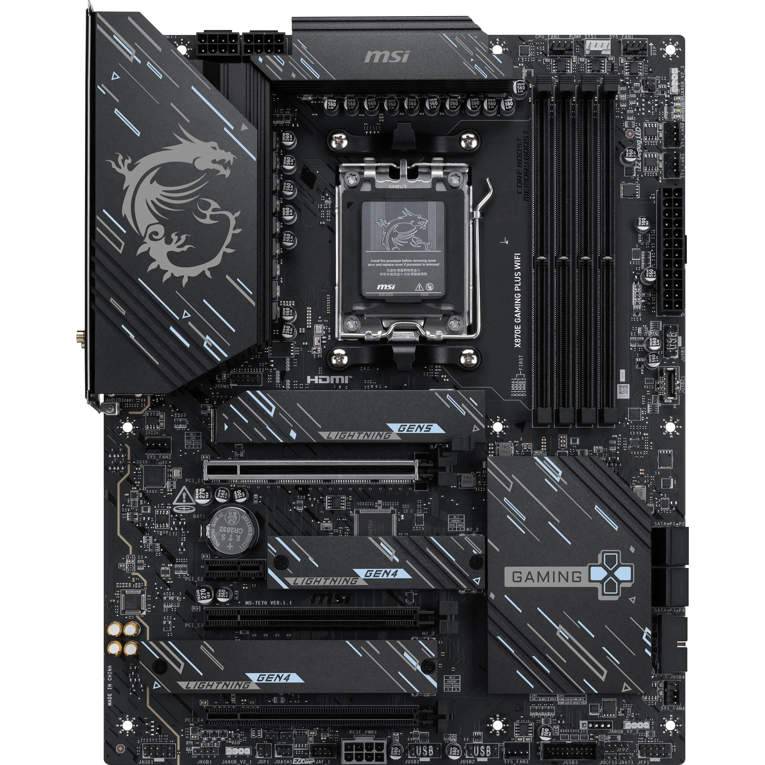 MSI X870E GAMING PLUS WIFI AM5 ATX Motherboard - Image 5
