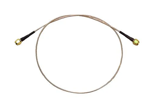 MUELLER ELECTRIC BU-4150029MM500 RF / Coaxial Cable Assembly, SMA Plug to SMA Plug, RG316, 50 ohm, 19.7 ", 500 mm