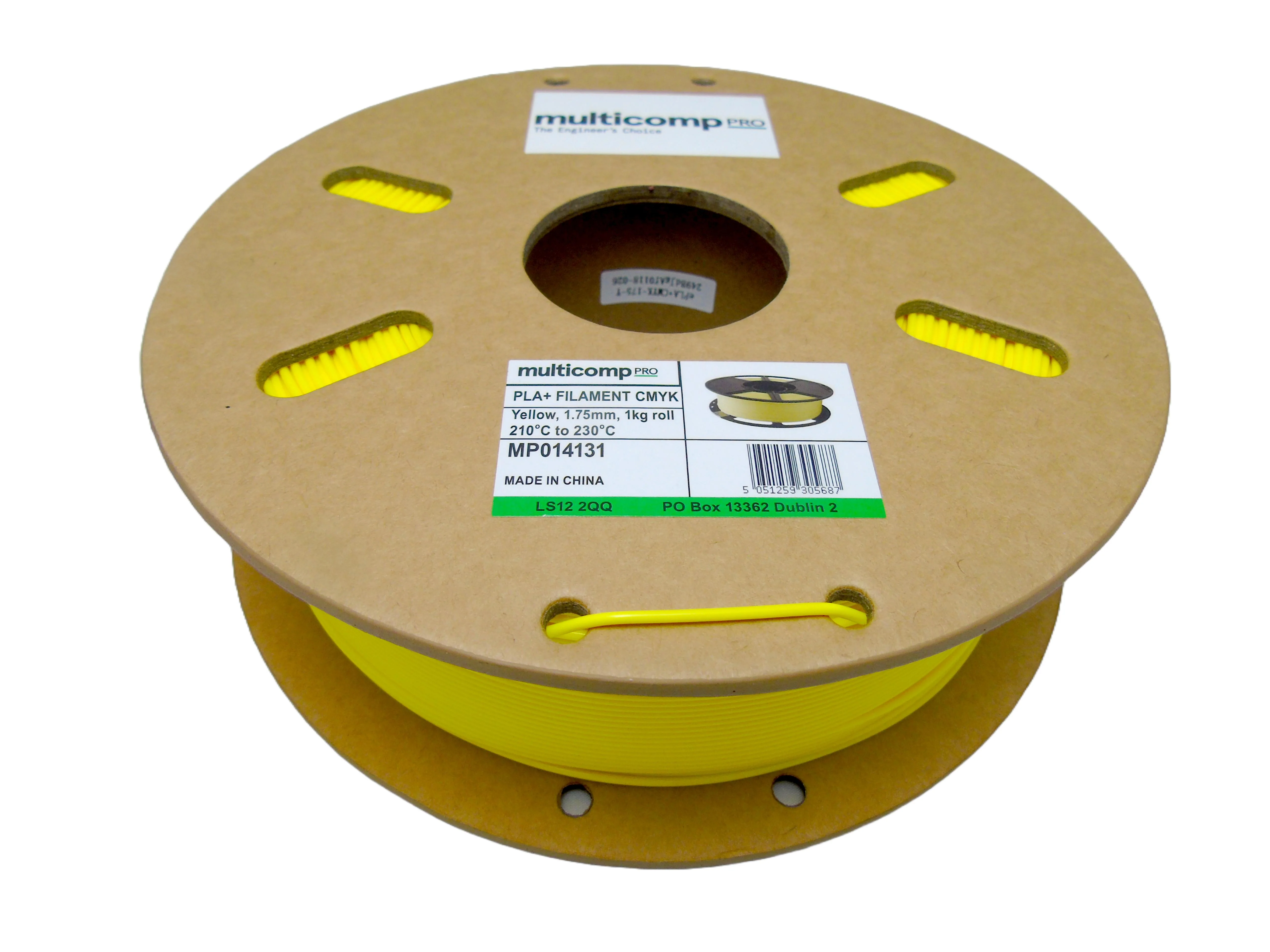 MULTICOMP PRO MP014131 3D Printer Filament, 1.75mm, PLA (Polylactide), Yellow, 1kg, 210&deg;C to 230&deg;C - Image 5