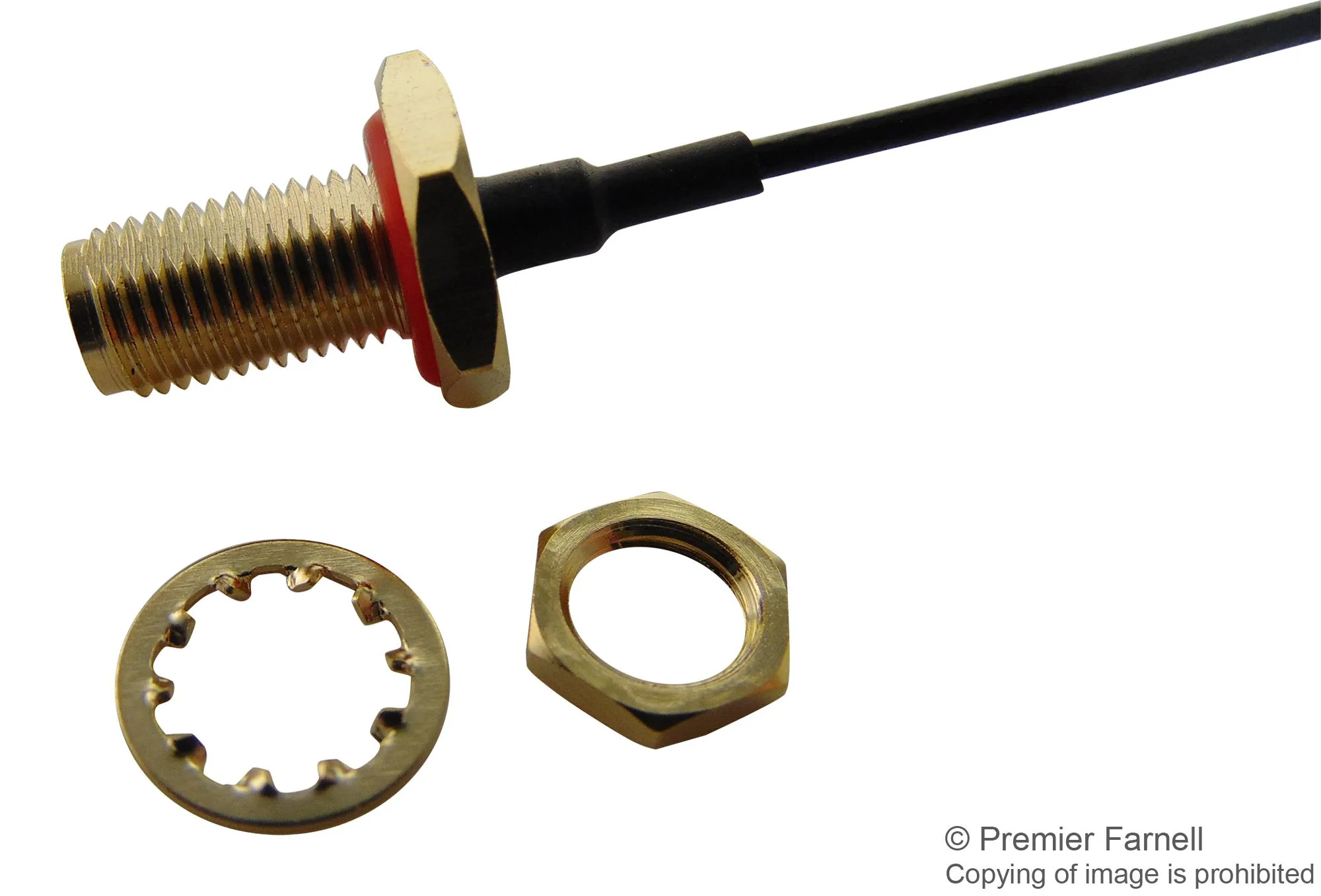 Multicomp R-132G7210100CC RF / Coaxial Cable Assembly IP67 U.FL Right Angle Plug SMA Bulkhead Jack 1.37mm 50 ohm 3.9 "