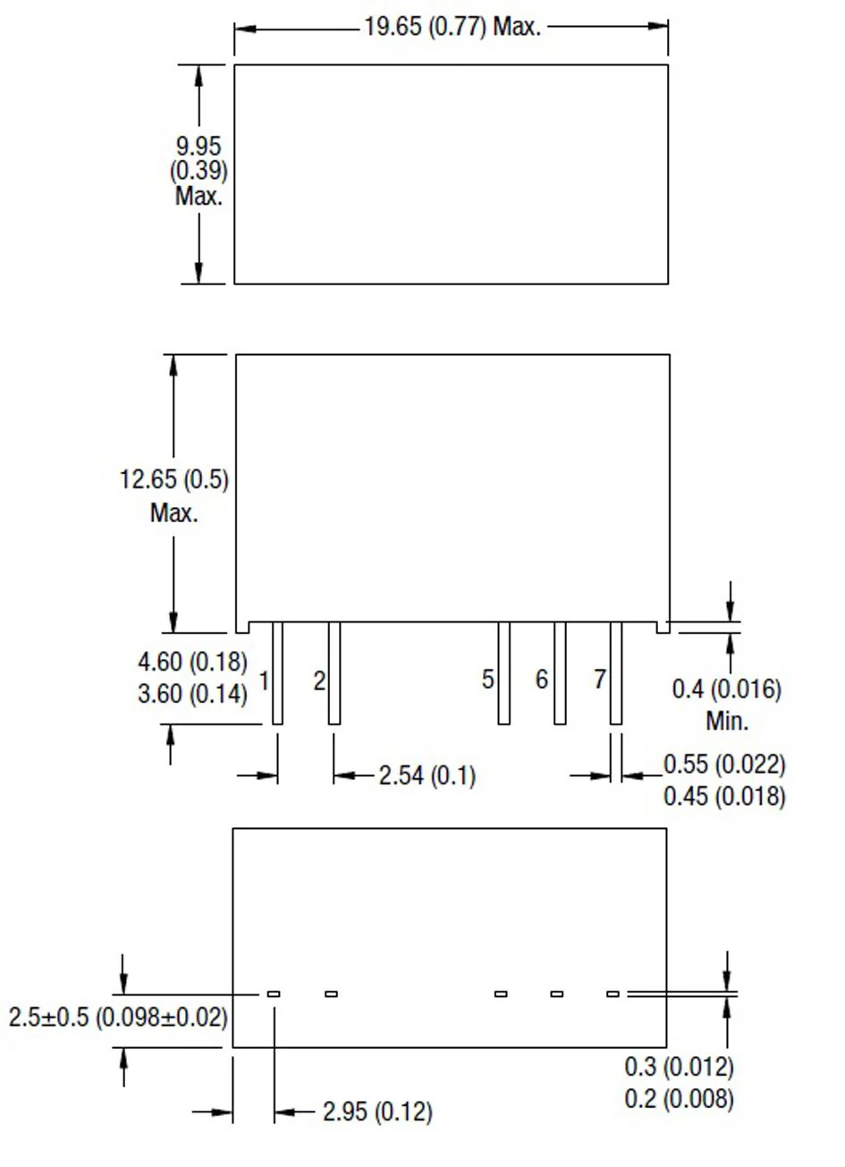 Murata Power Solutions MGJ2D152005SC MGJ2D152005SC Isolated Through Hole DC/DC Converter Gate Drive 1:1 2 W Output 20 V 80 mA - Image 2