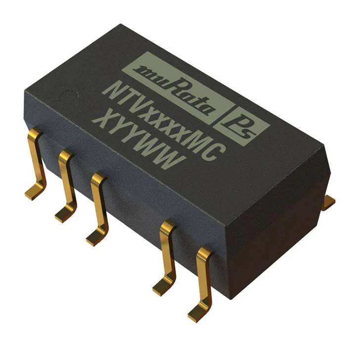 Murata Power Solutions NTV0505MC Isolated Surface Mount DC/DC Converter Miniature ITE 1:1 1 W 2 Output 5 V 100 mA