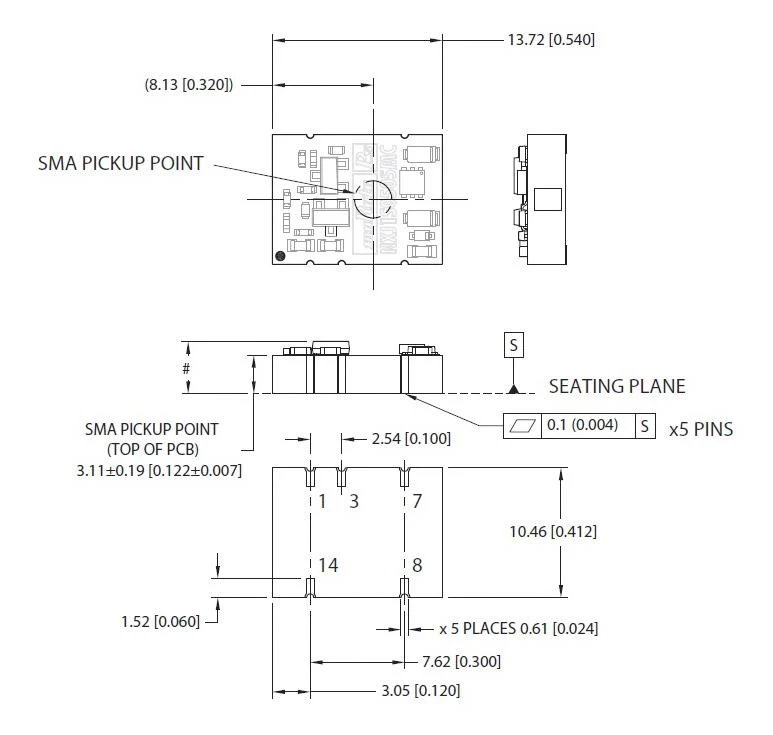 MURATA POWER SOLUTIONS NXJ1S0305MC-R7 Isolated Surface Mount DC/DC Converter, Low Profile, Medical, DIP, 1:1, 1 W, 1 Output, 5 V - Image 2