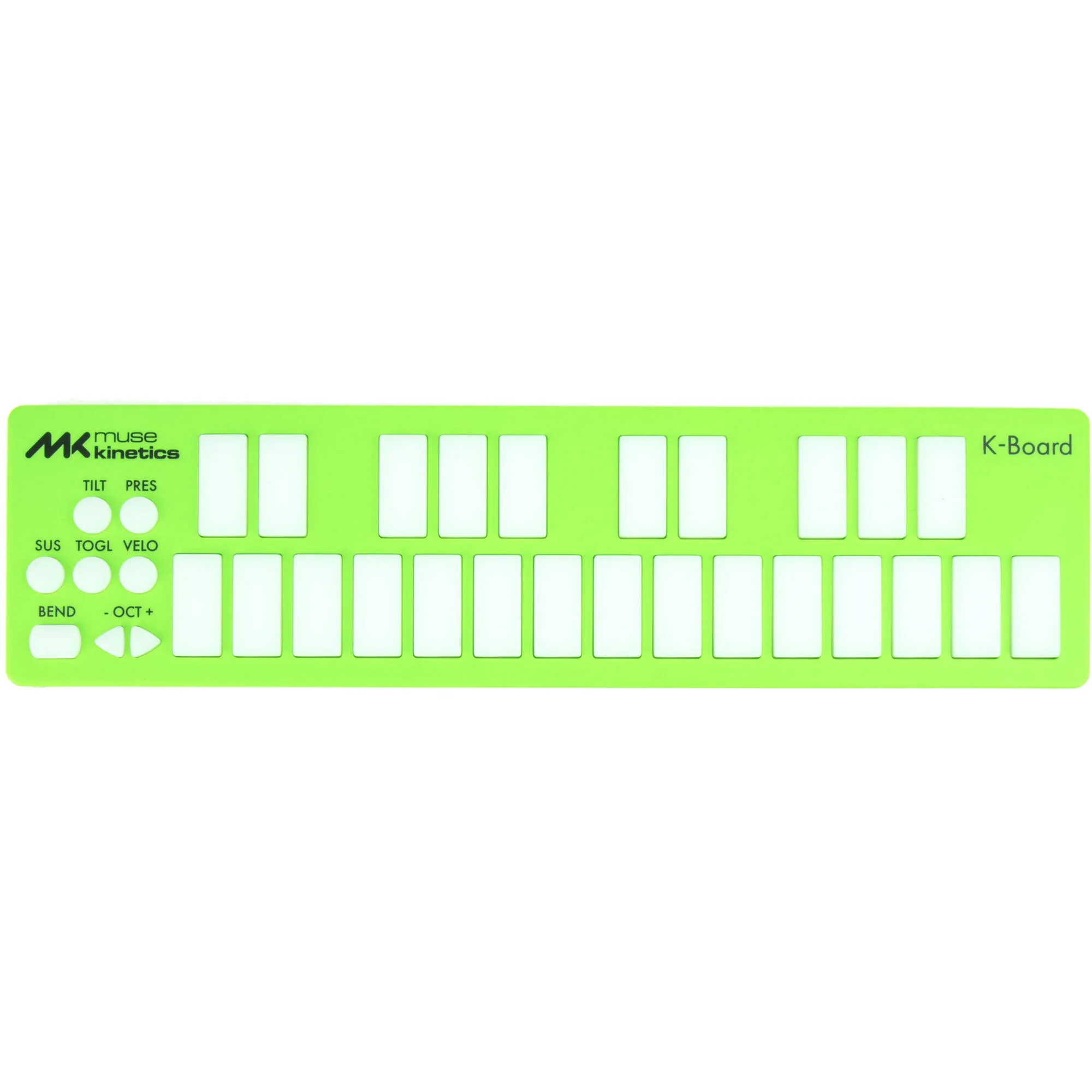 Muse Kinetics K-Board-C Ultracompact USB MIDI Keyboard Controller (Lime) - Image 2