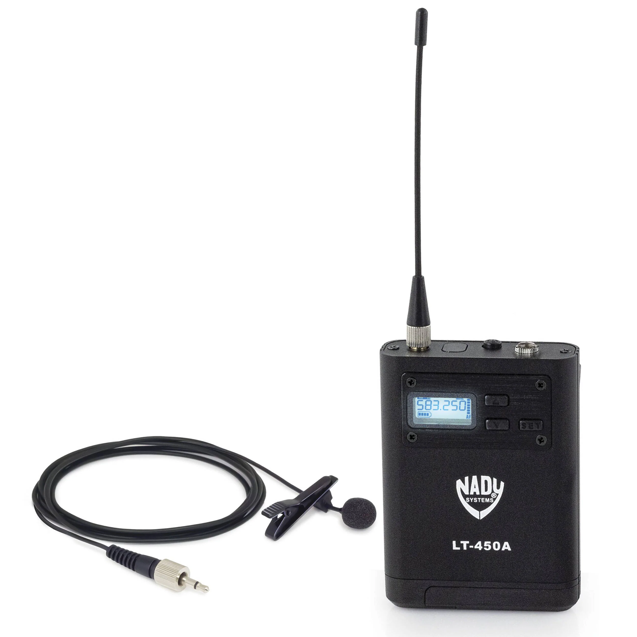 Nady D-450-LT-HM10 Four-Person Digital Wireless System with Black Lavalier & Black Headset Mics (515 to 598 MHz) - Image 6