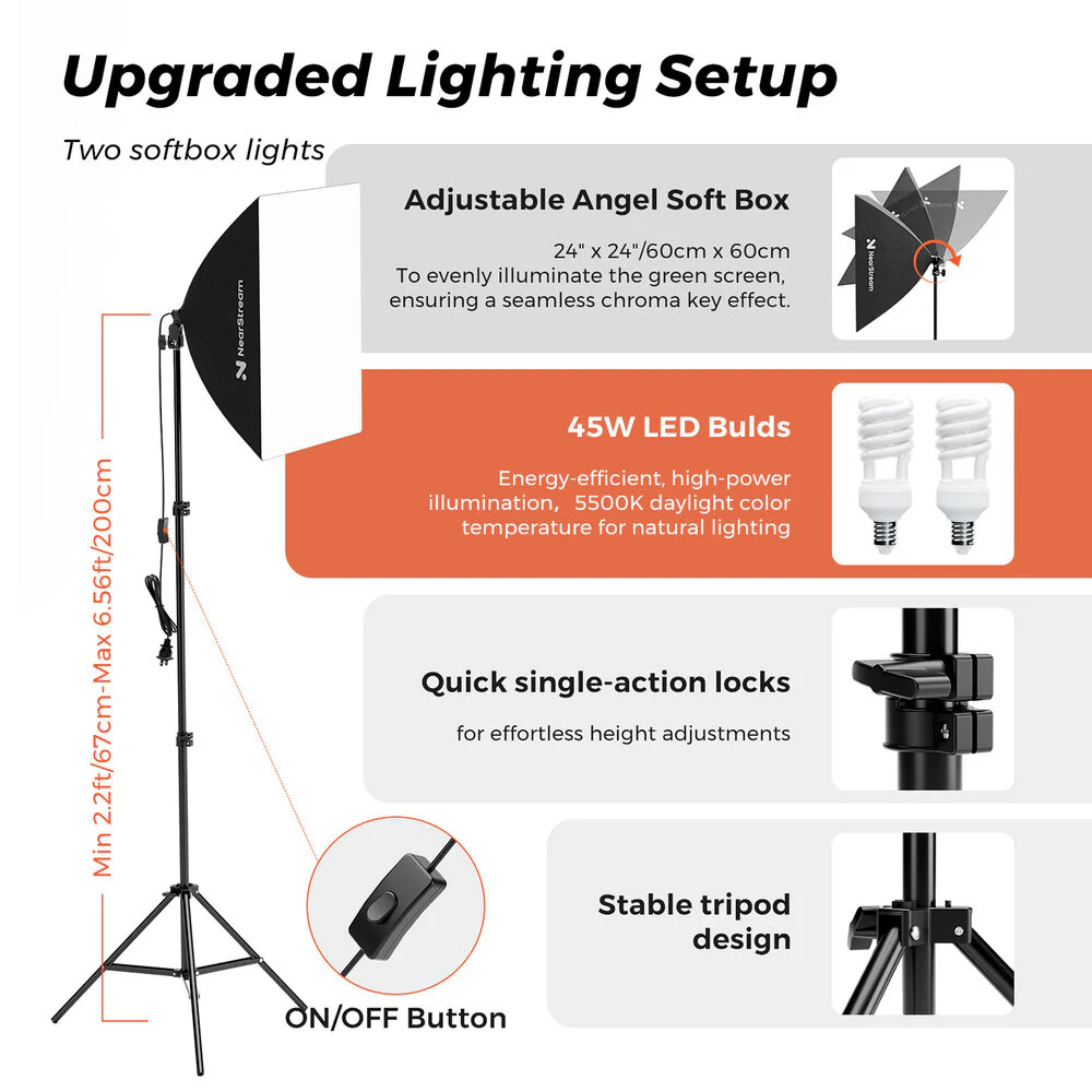 NearStream VK40 Photography LED Lighting Kit - Image 2