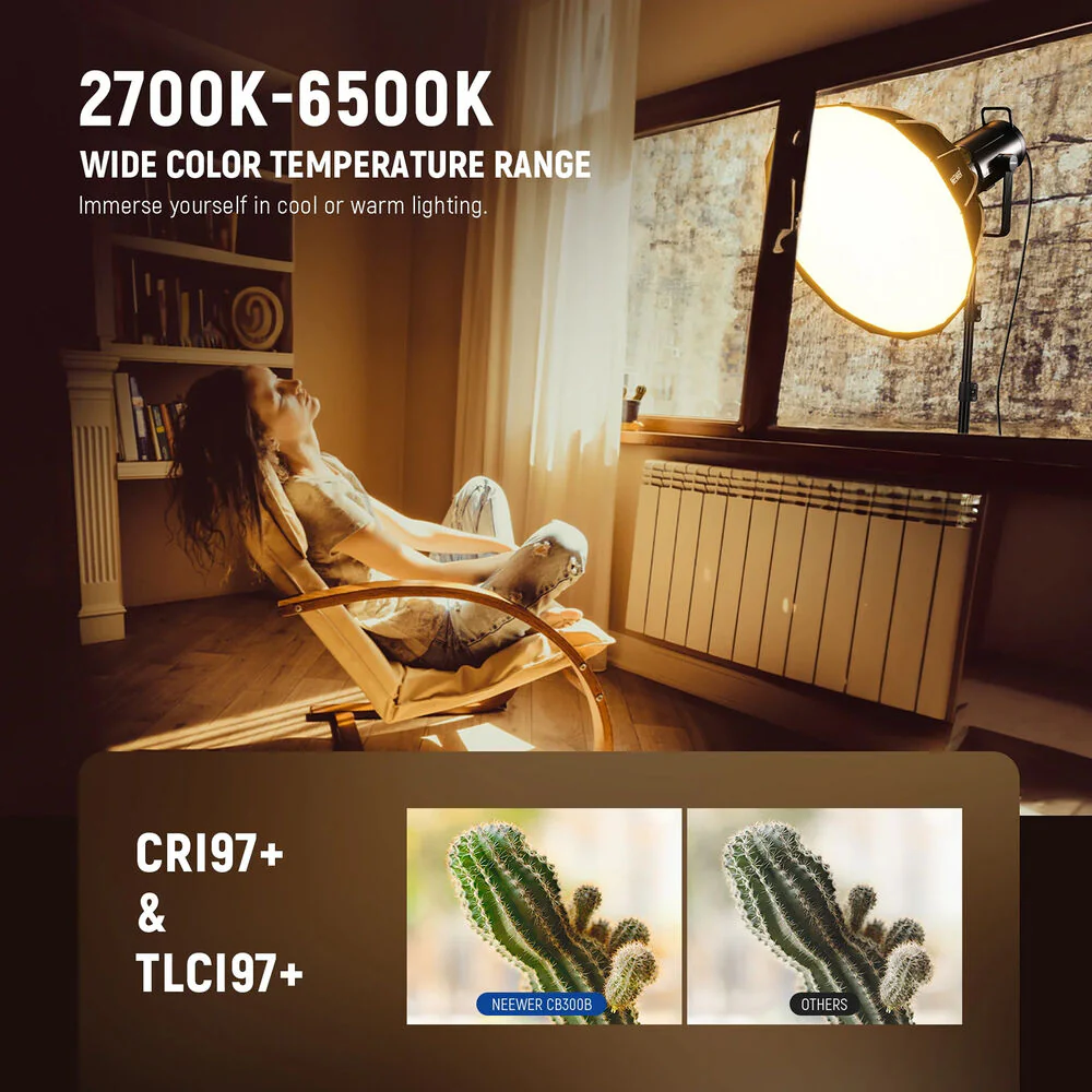 Neewer CB300B Bi-Color LED Monolight - Image 4