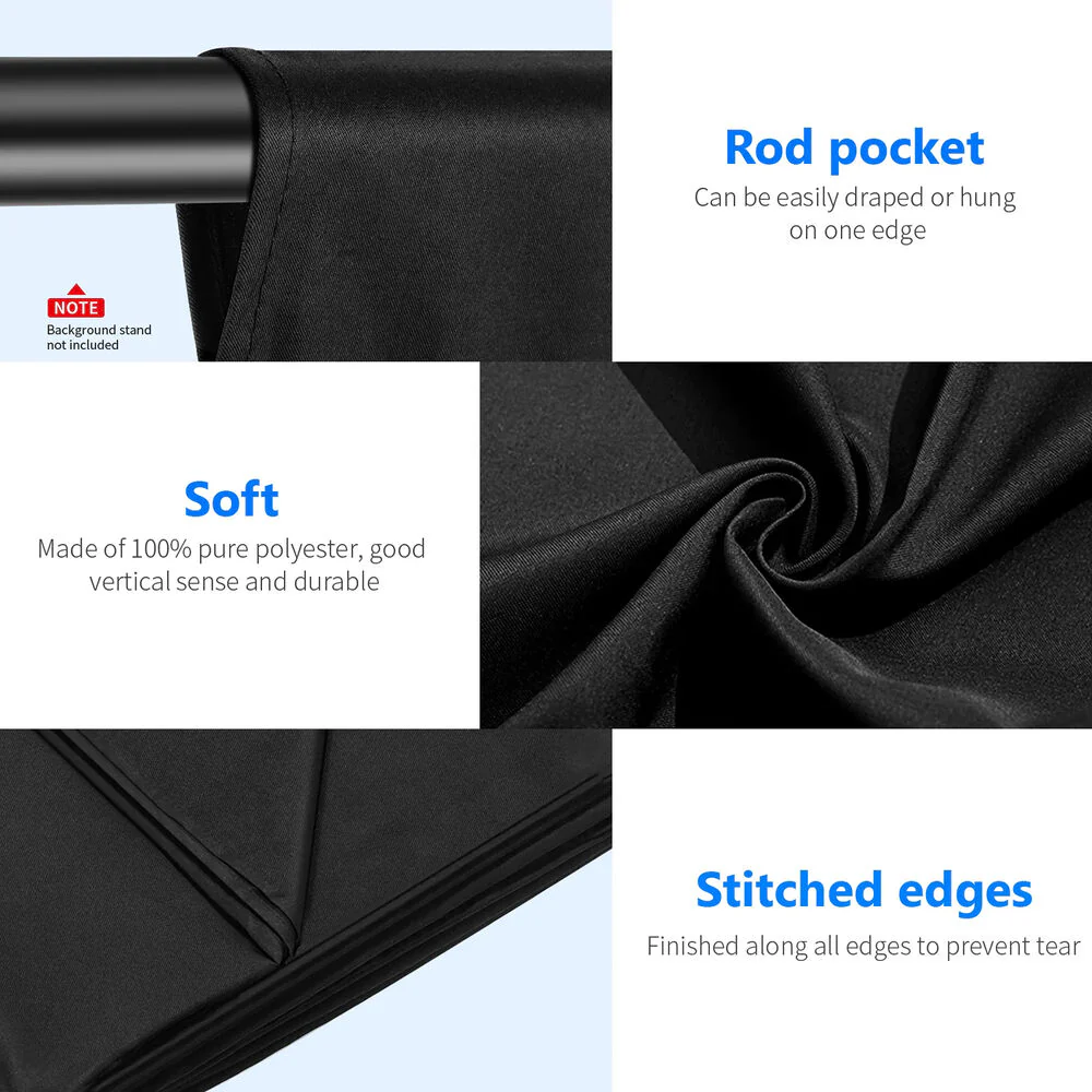 Neewer Collapsible Backdrop (Gray, 10 x 12') - Image 5