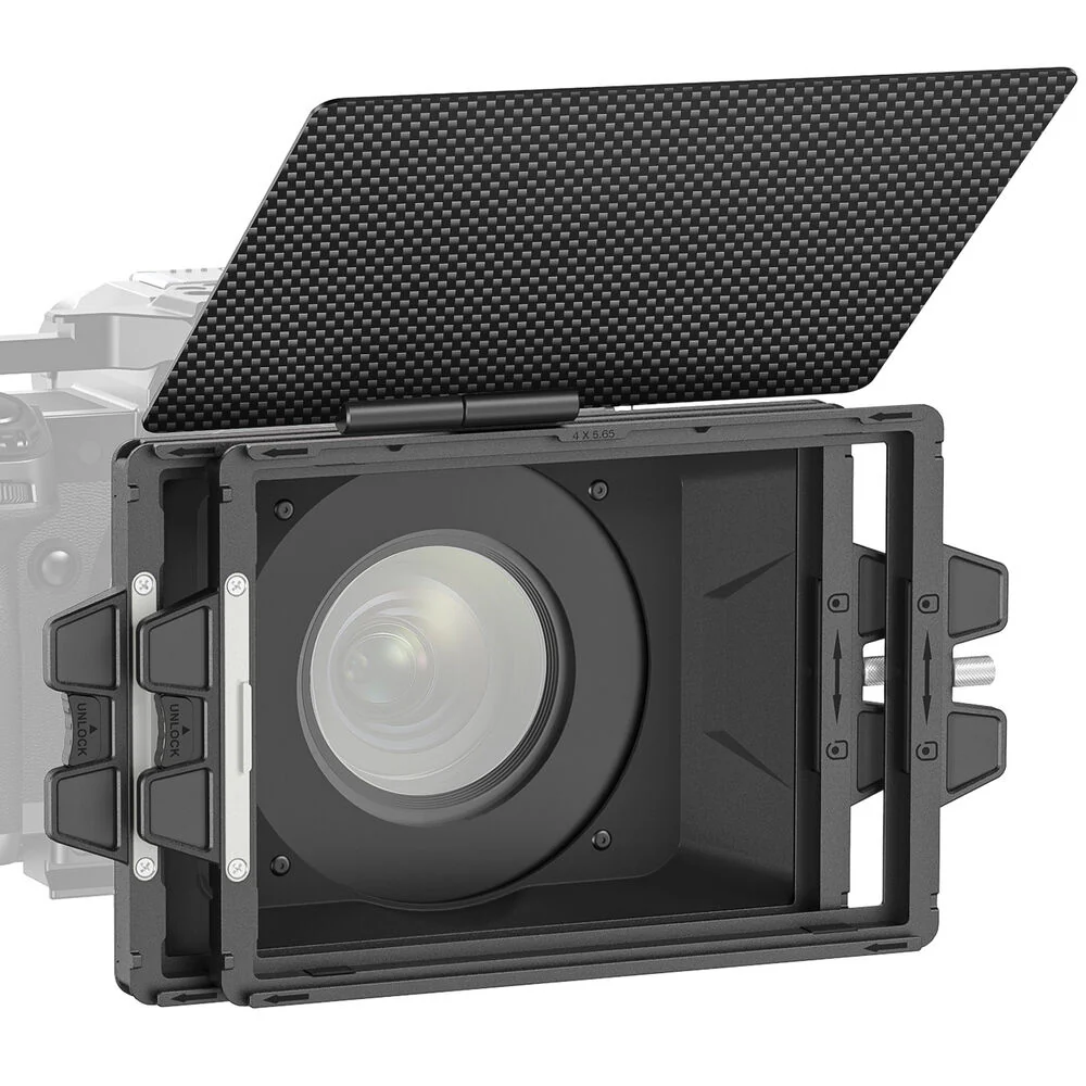Neewer Mini Matte Box with 2 Stackable Filter Trays & 4 Circular Lens Adapters (67, 72, 77, 82mm)