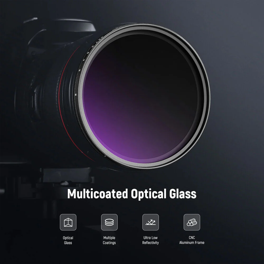 Neewer MRC Variable ND Filter with Lens Cap (67mm, 1 to 9-Stop) - Image 4