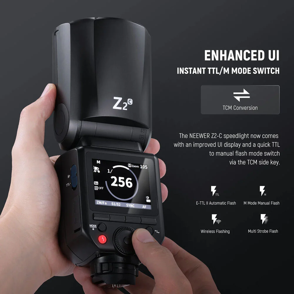 Neewer Z2-N TTL Round Head Flash Speedlite for Nikon (Battery Kit) - Image 3
