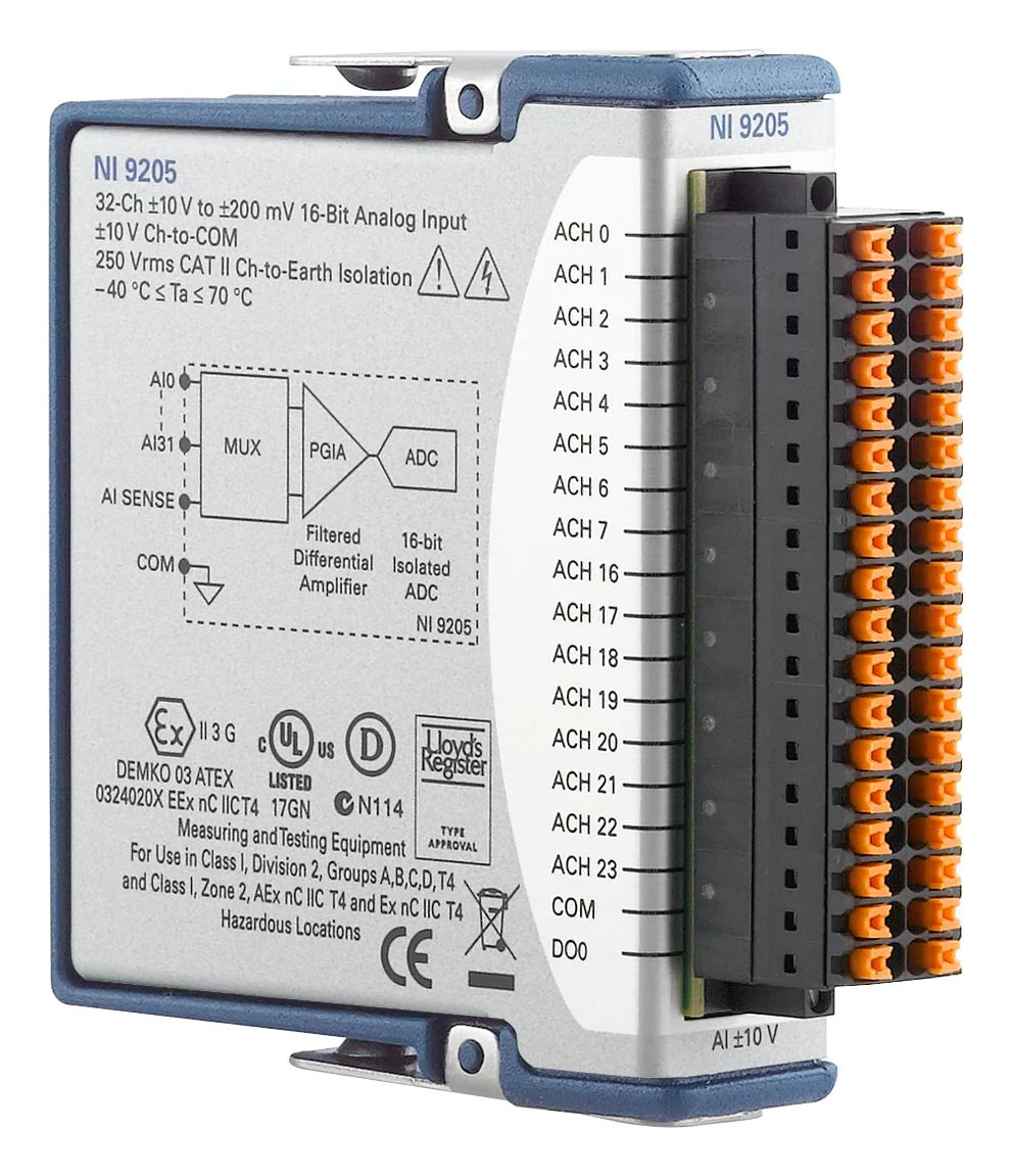 NI 865683-01 USB Voltage Measurement Bundle NI-9205 Input Module cDAQ-9171 Chassis cRIO-9940 Backshell - Image 3