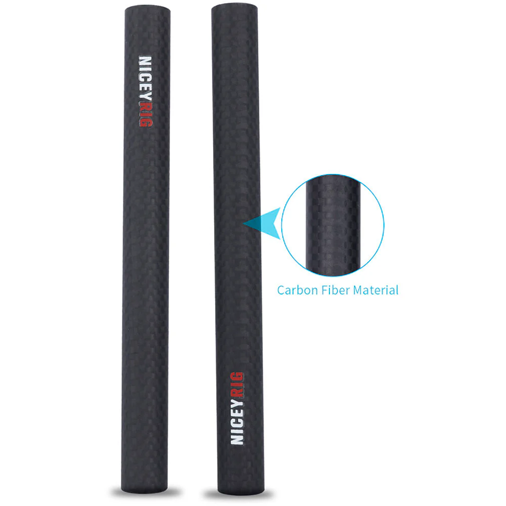 Niceyrig 15mm Carbon Fiber Rod Set (Pair, 6") - Image 5