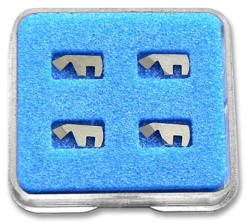 NITRONIC MS-0519S Spare Blade Set for Nitronic MiniStrip� Stripping Tool, HSS, 4 Pieces