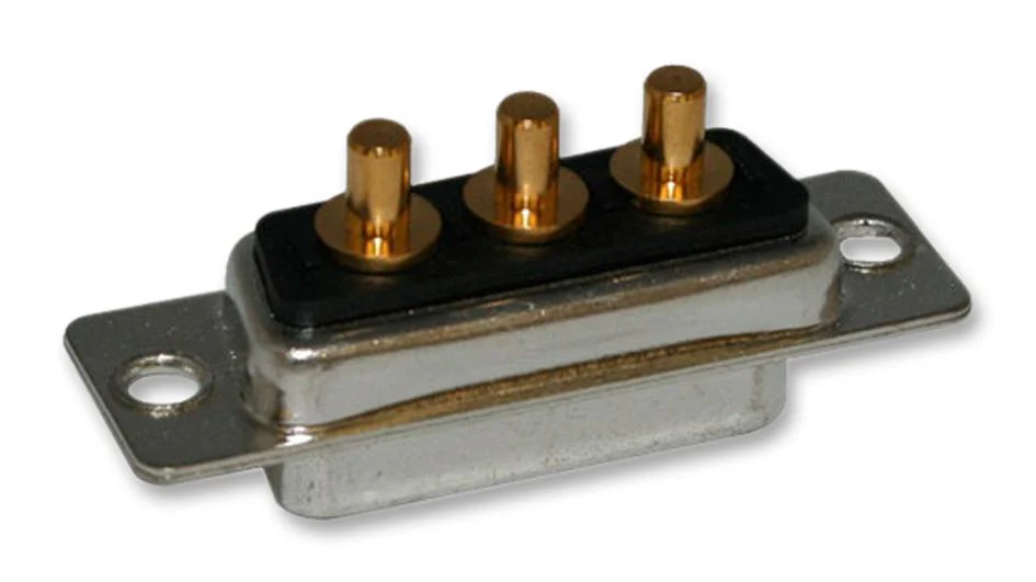 Norcomp 681M7W2103L001 Combination Layout D Sub Connector Power-D 681M Series DA-7W2 Plug 7 Contacts - Image 2