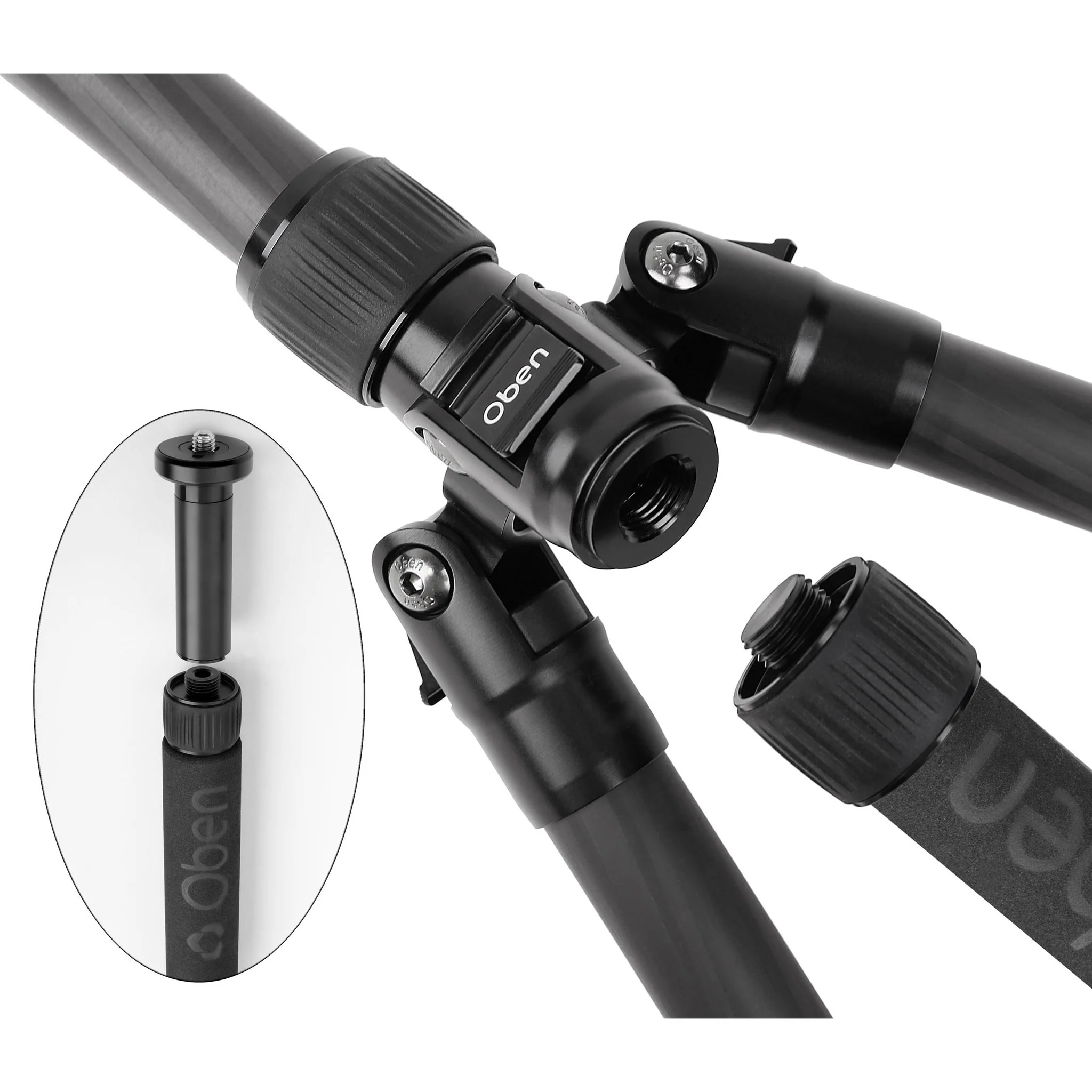 Oben CT-3535 Folding Carbon Fiber Travel Tripod with BE-208T Ball Head - Image 10