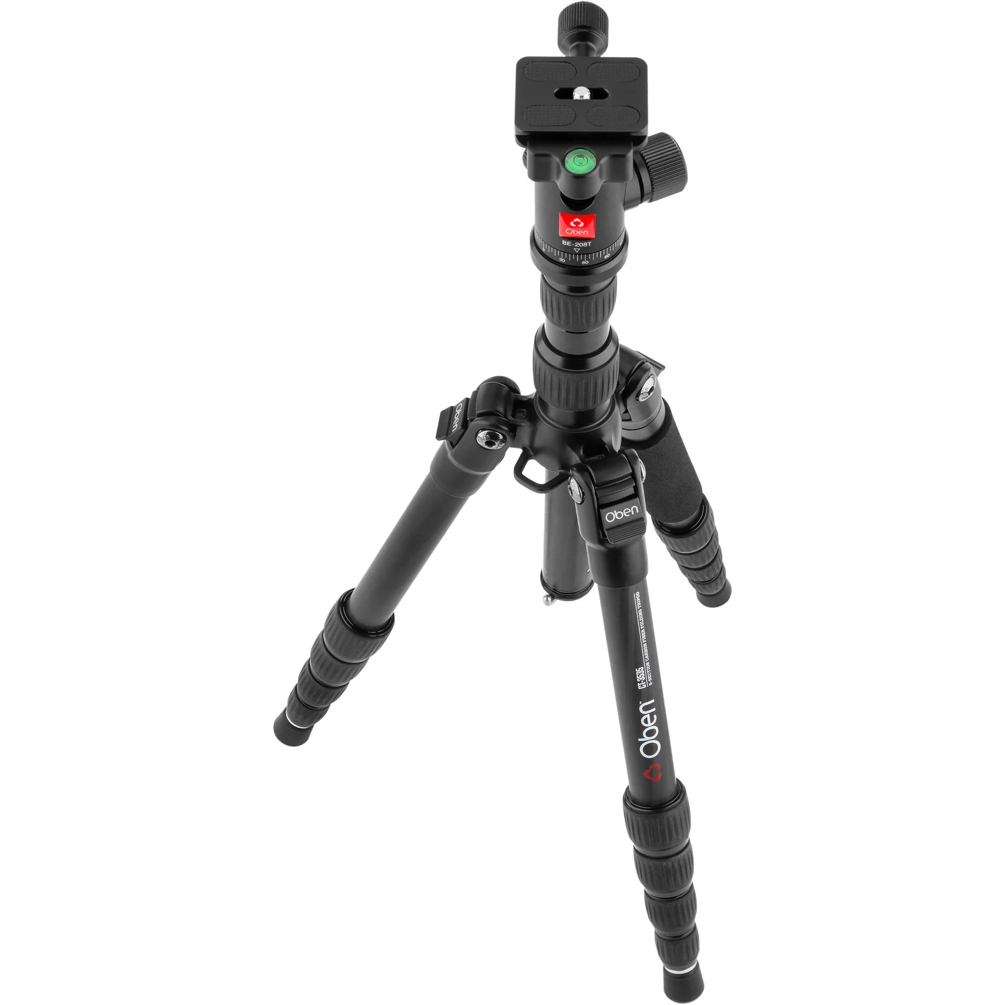 Oben CT-3535 Folding Carbon Fiber Travel Tripod with BE-208T Ball Head - Image 6