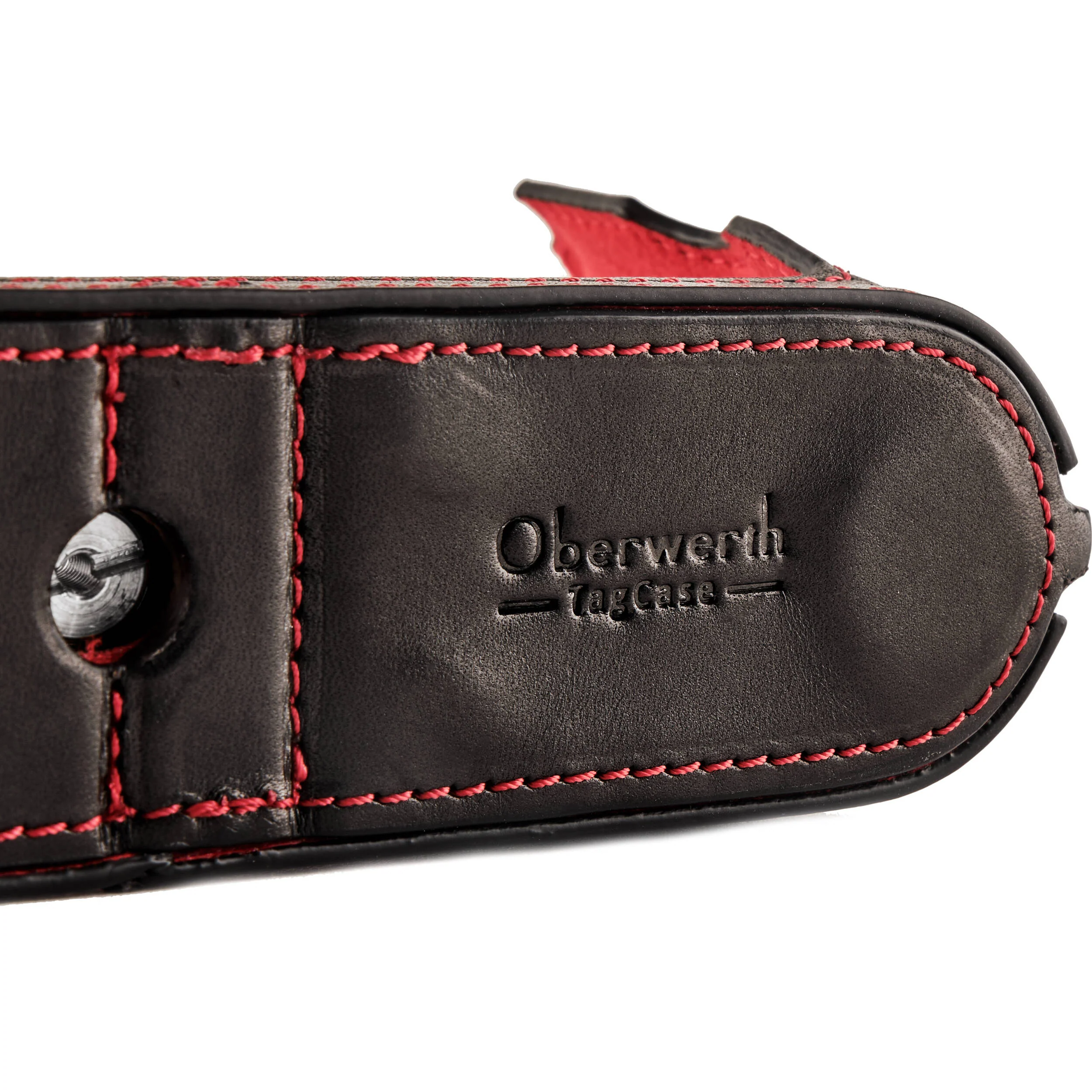 Oberwerth TagCase Classic Line Leder for Leica Q3 (Black with Red Lining) - Image 7