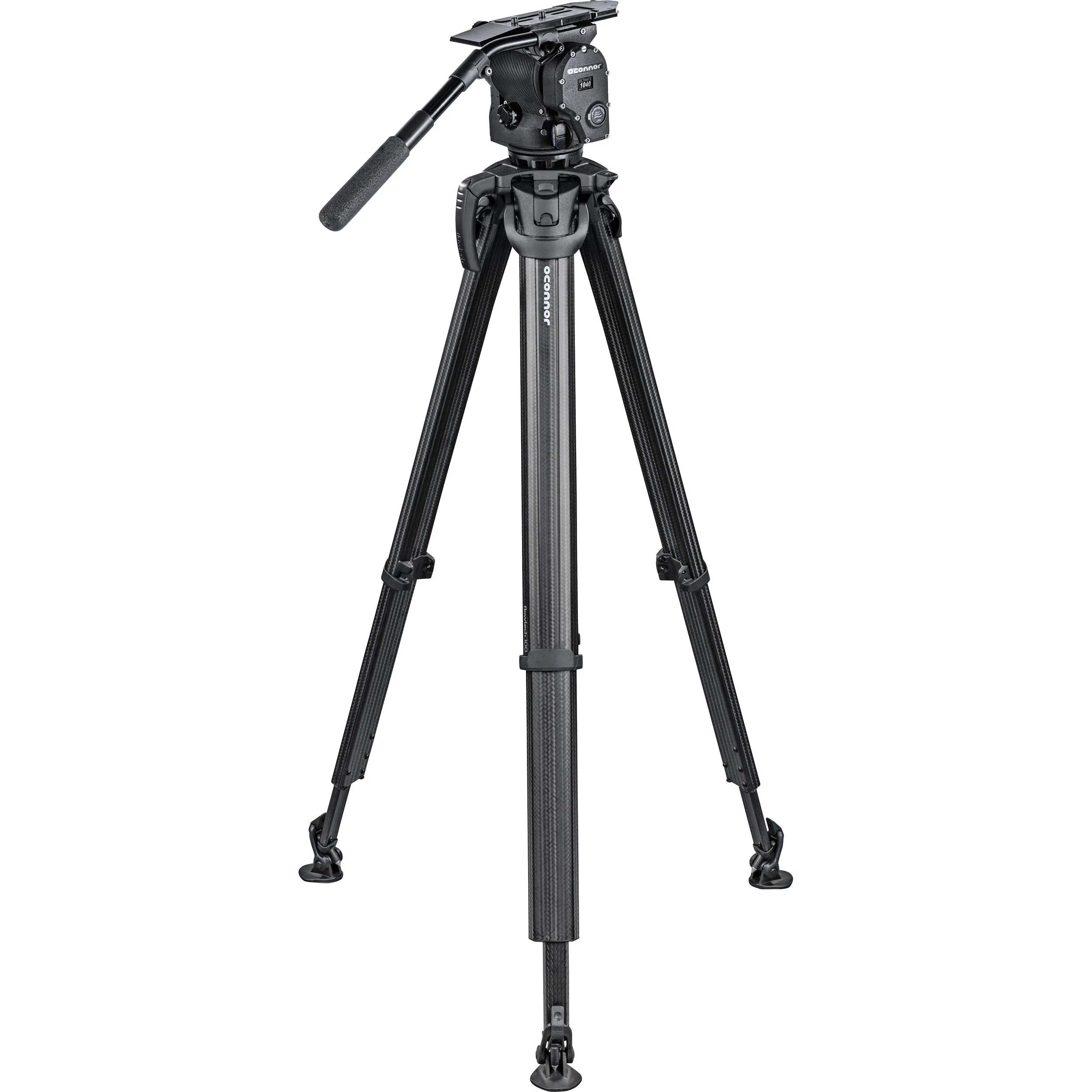 OConnor 1040 Fluid Head and flowtech 100 Tripod System with Handle and Case - Image 2