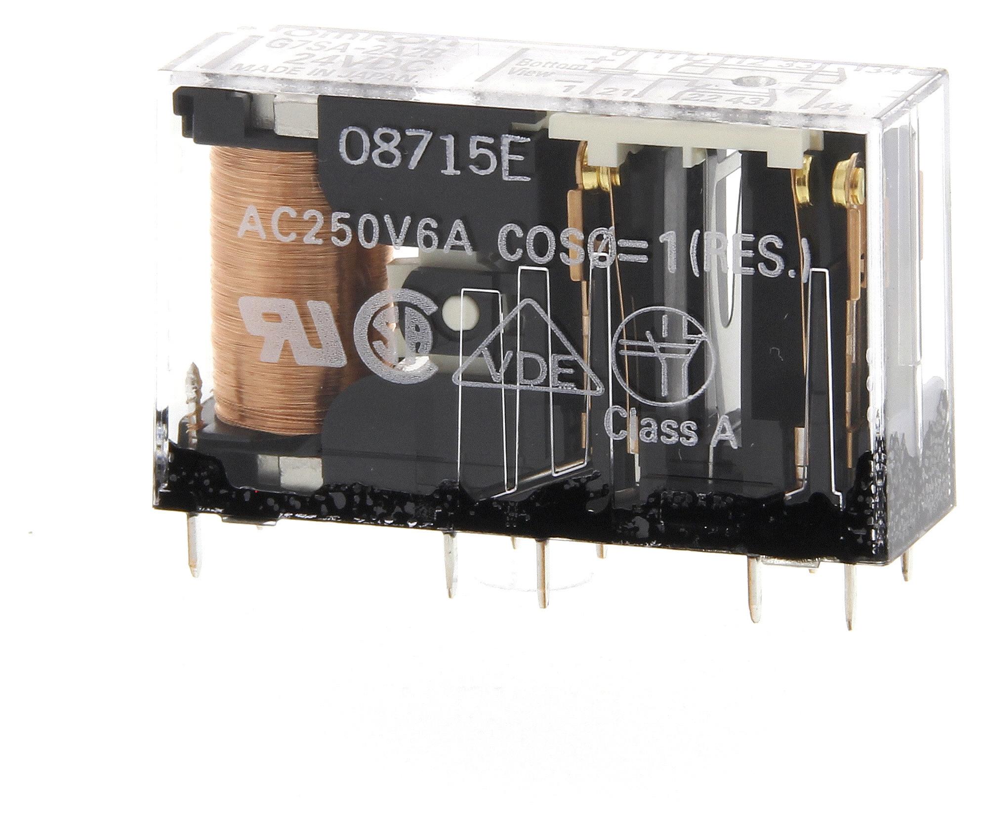Omron Industrial Automation G7SA-5A1B DC24. G7SA-5A1B DC24. Safety Relay 24 VDC 5PST-NO SPST-NC G7SA Series Through Hole 6 A PC Pin