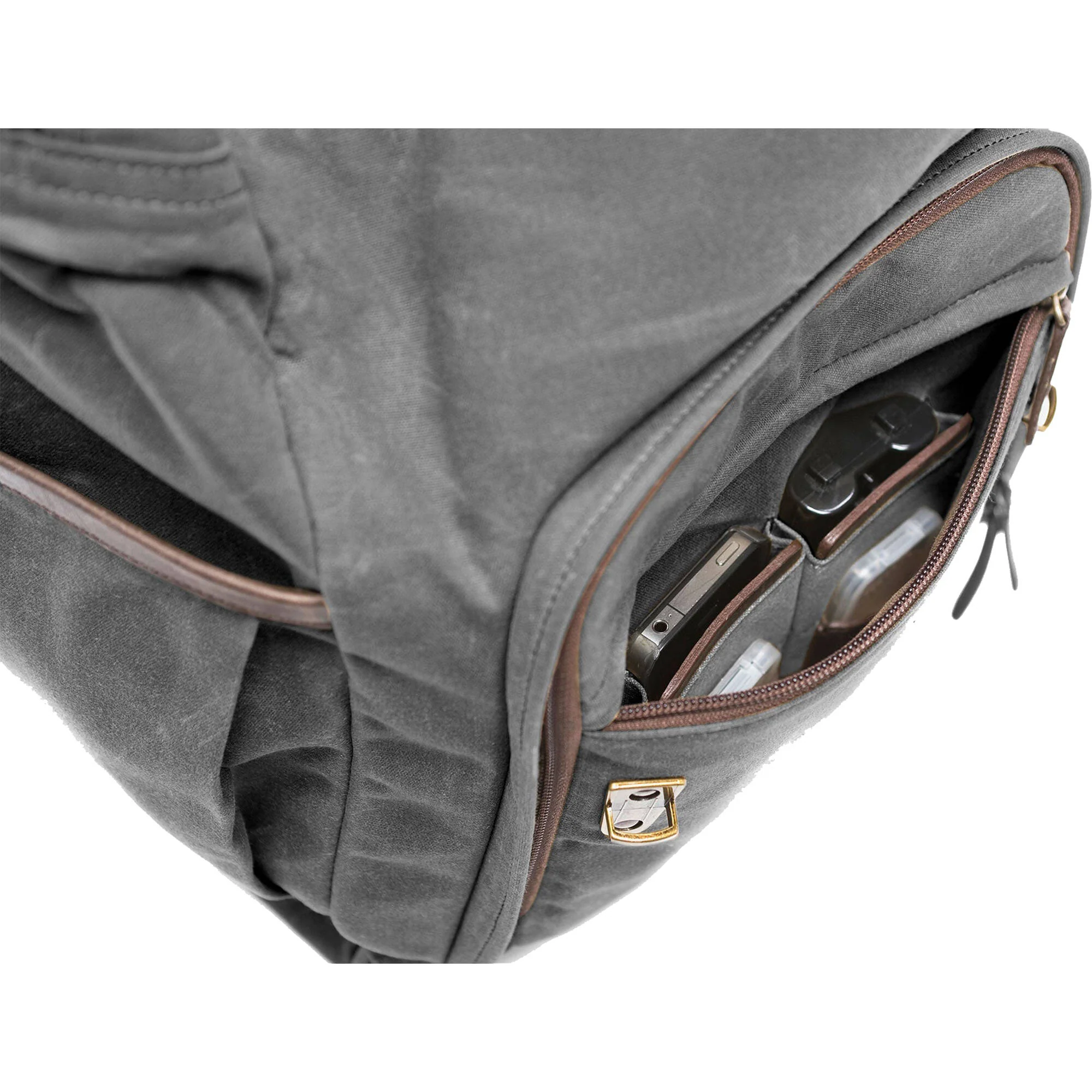 ONA Camps Bay Backpack (Smoke Waxed Canvas) - Image 5