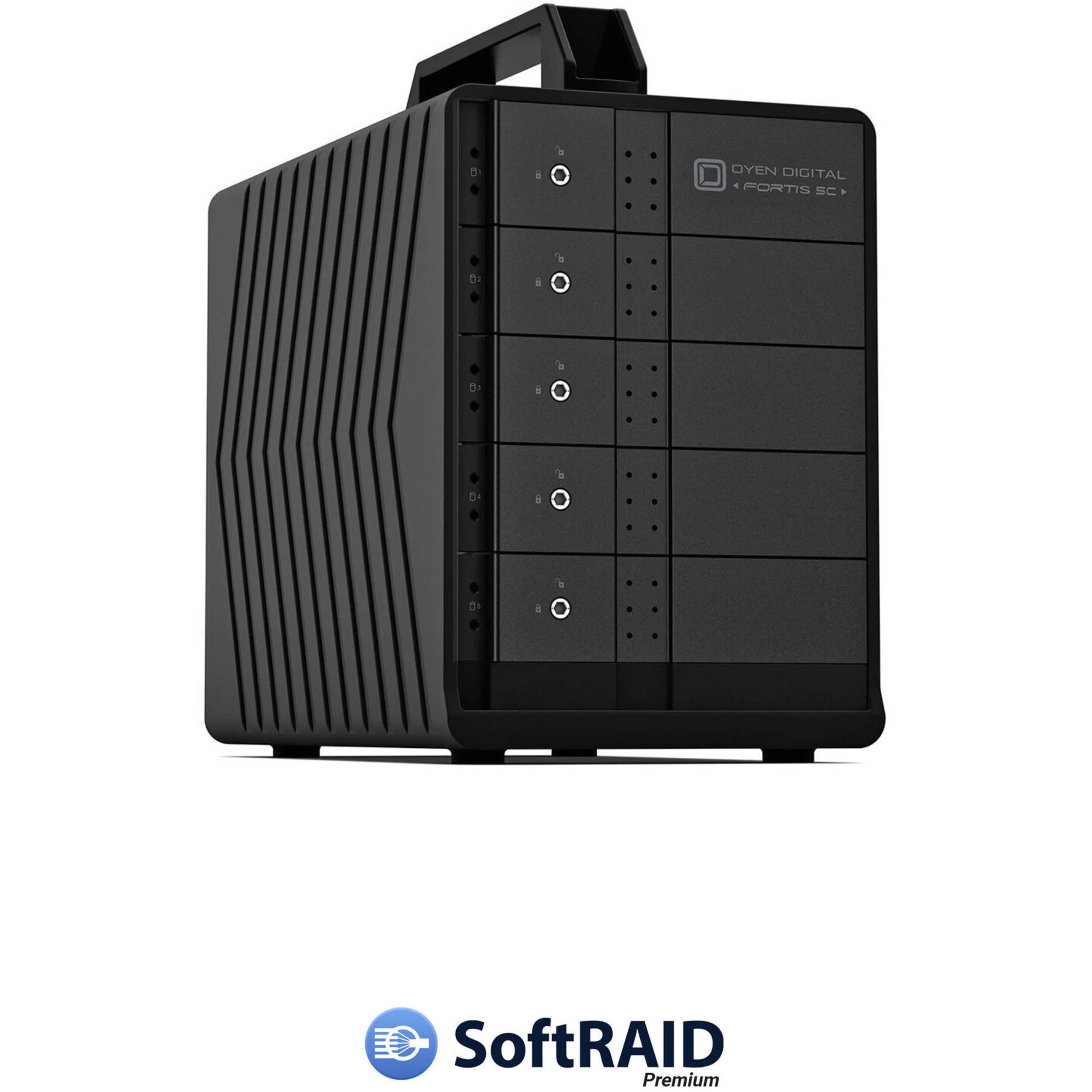 Oyen Digital Fortis 5C 60TB 5-Bay External Drive Array with SoftRAID 8 Premium Kit