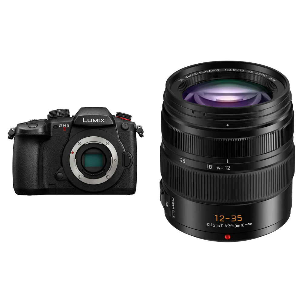 Panasonic Lumix GH5 II Mirrorless Camera with 12-35mm f/2.8 Lens Kit (Black)