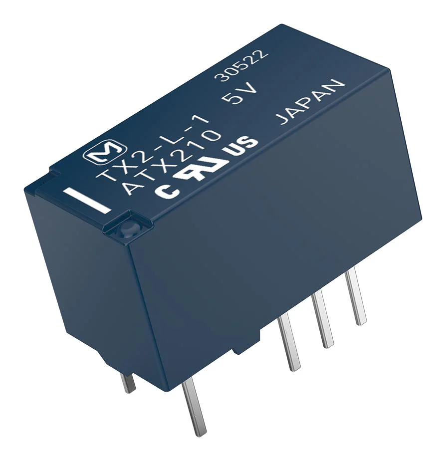 PANASONIC TXD2-5V Signal Relay, 5 VDC, DPDT, 2 A, TX-D, Through Hole, Non Latching