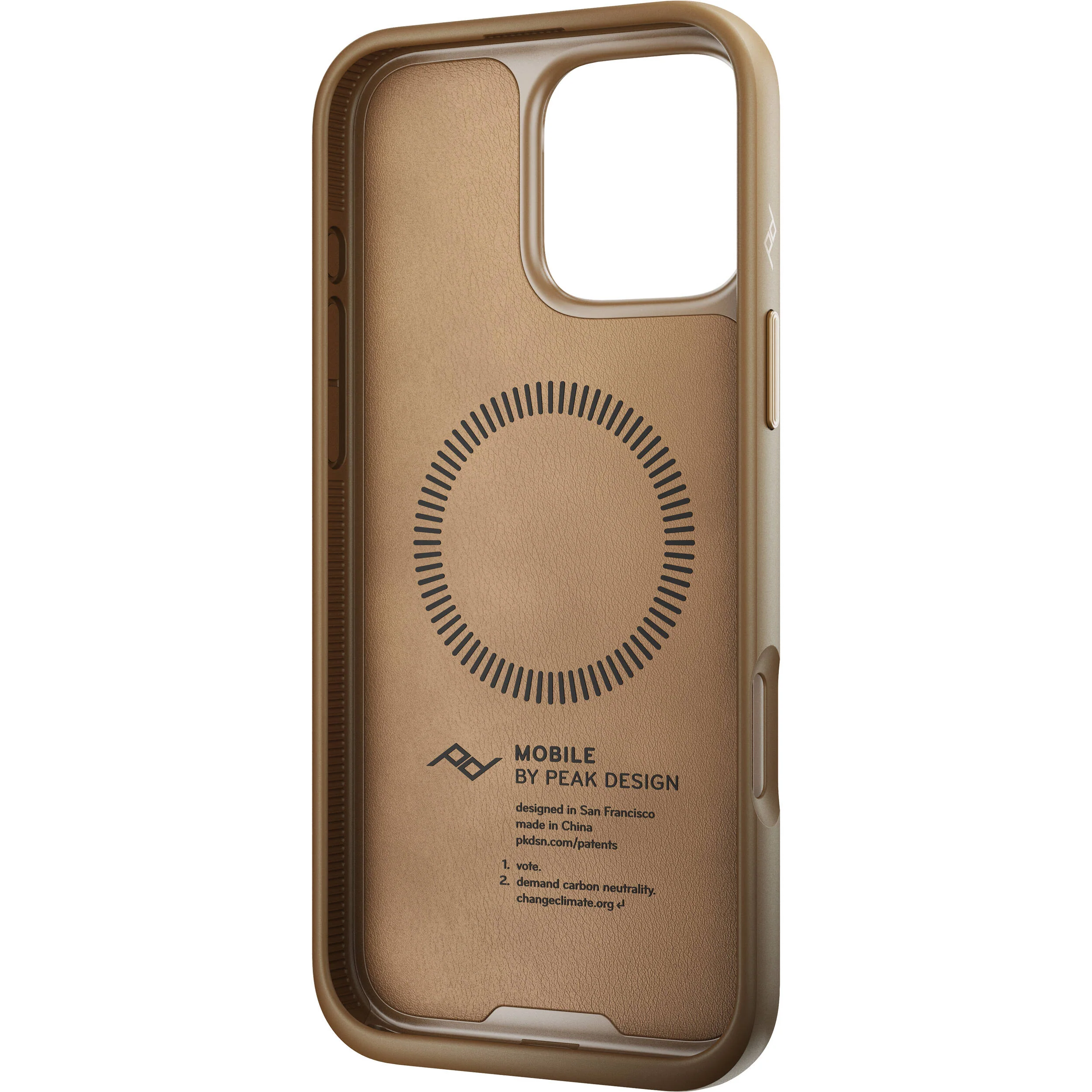 Peak Design Mobile Everyday Clarino Case for iPhone 16 Pro Max (Tan) - Image 6