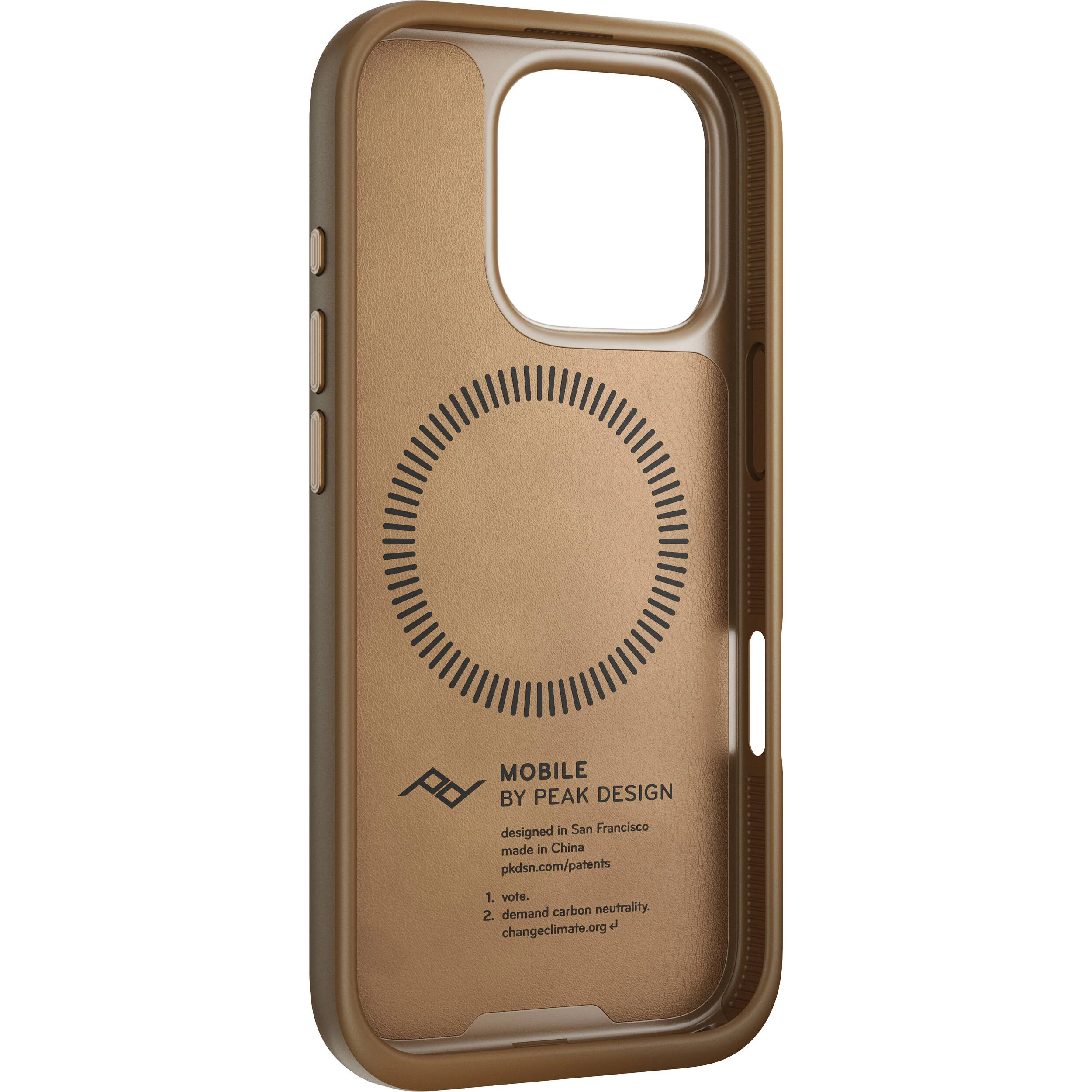 Peak Design Mobile Everyday Clarino Case for iPhone 16 Pro (Tan) - Image 4