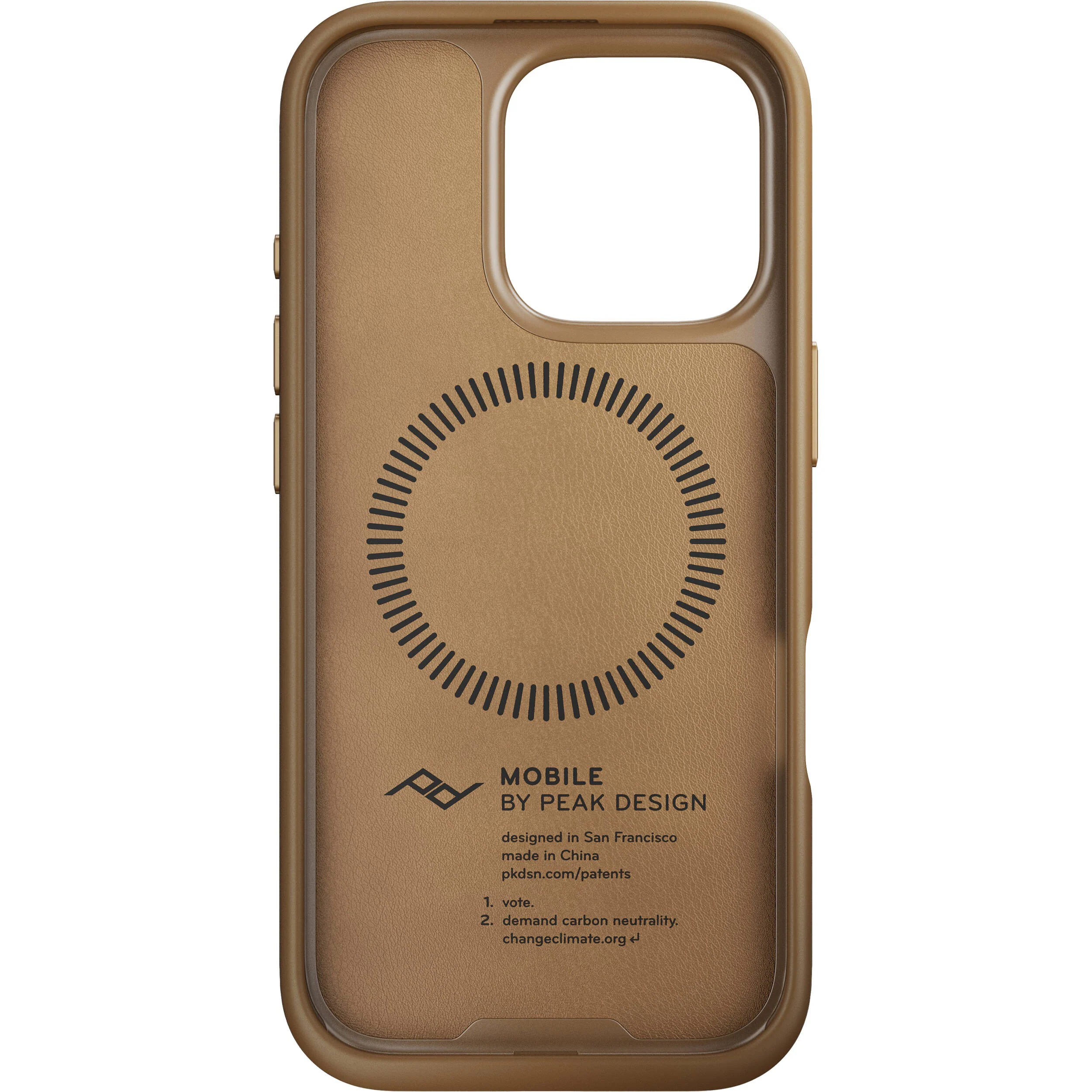 Peak Design Mobile Everyday Clarino Case for iPhone 16 Pro (Tan) - Image 5