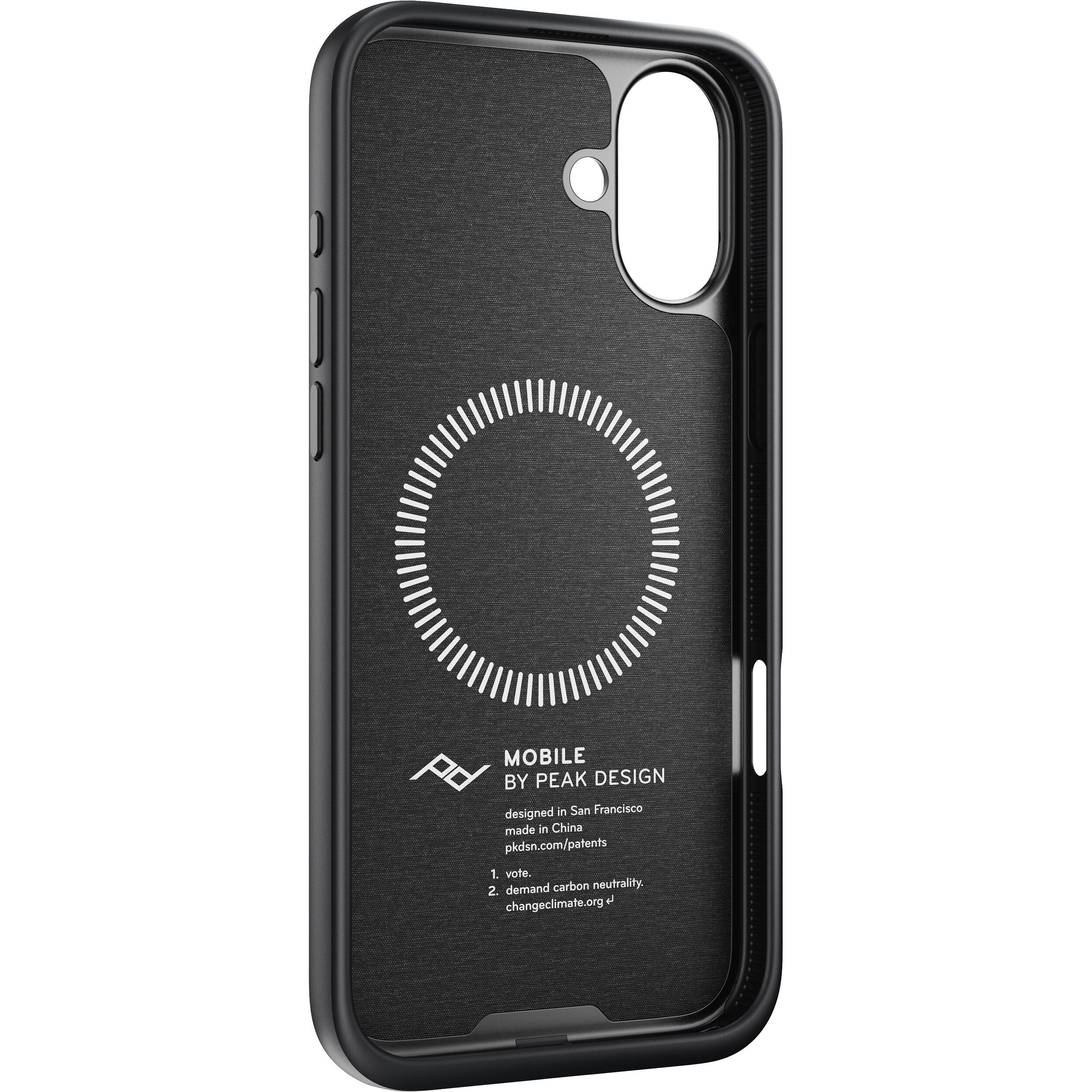 Peak Design Mobile Everyday Fabric Case for iPhone 16 Plus (Charcoal) - Image 4