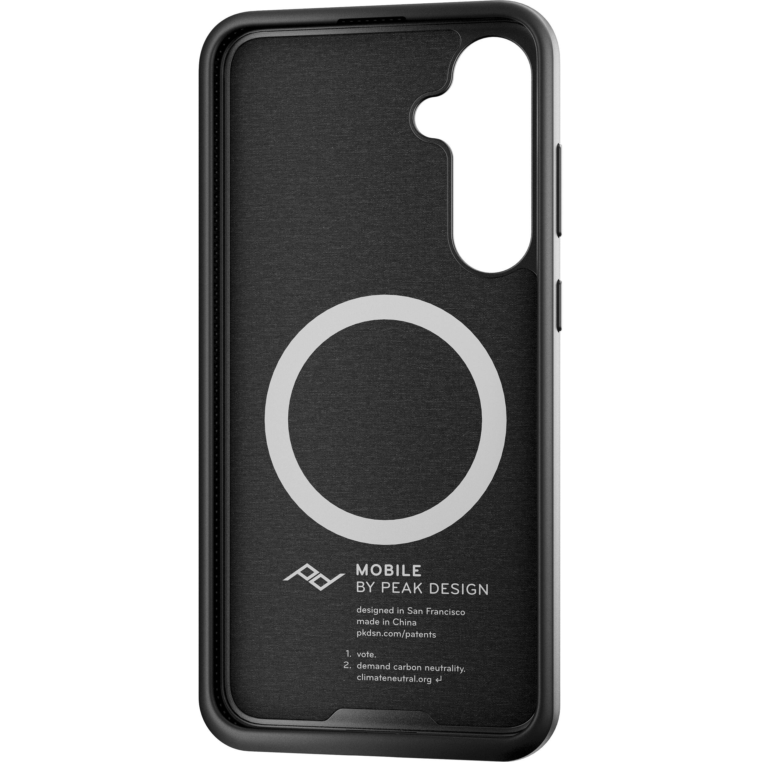 Peak Design Mobile Everyday Fabric Case for Samsung Galaxy S24+ (Charcoal) - Image 3