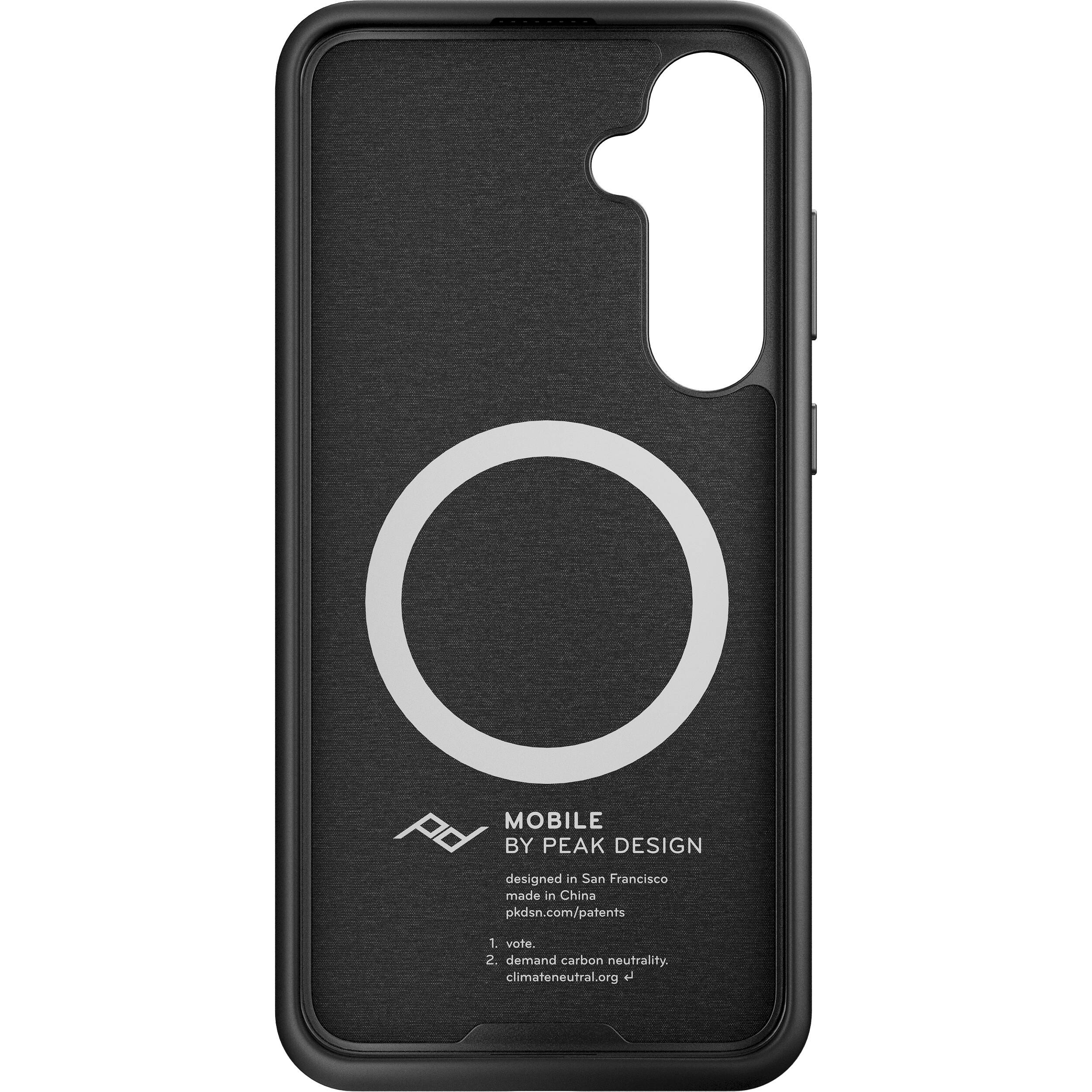 Peak Design Mobile Everyday Fabric Case for Samsung Galaxy S24+ (Charcoal) - Image 4