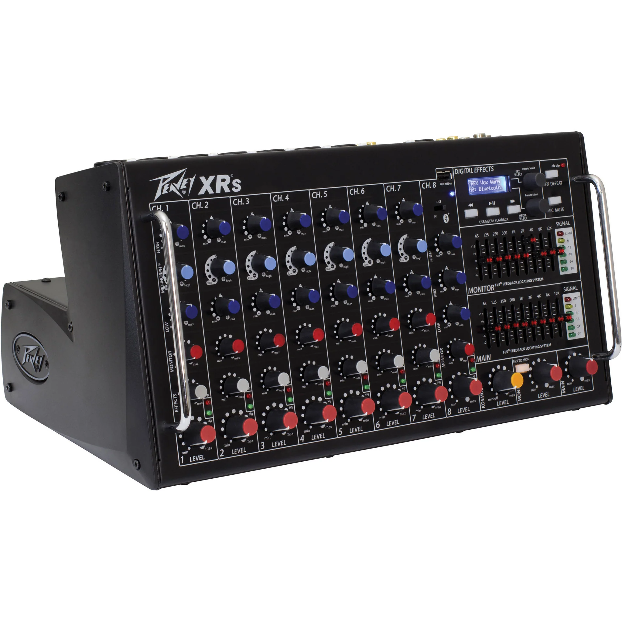 Peavey XR S 8-Channel Powered Mixer with Bluetooth (1,000 W) - Image 7