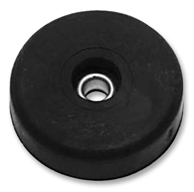 Penn Elcom F1687 Rubber Foot With Metal Washer - 1 1/2" Diameter x 3/8" Thickness