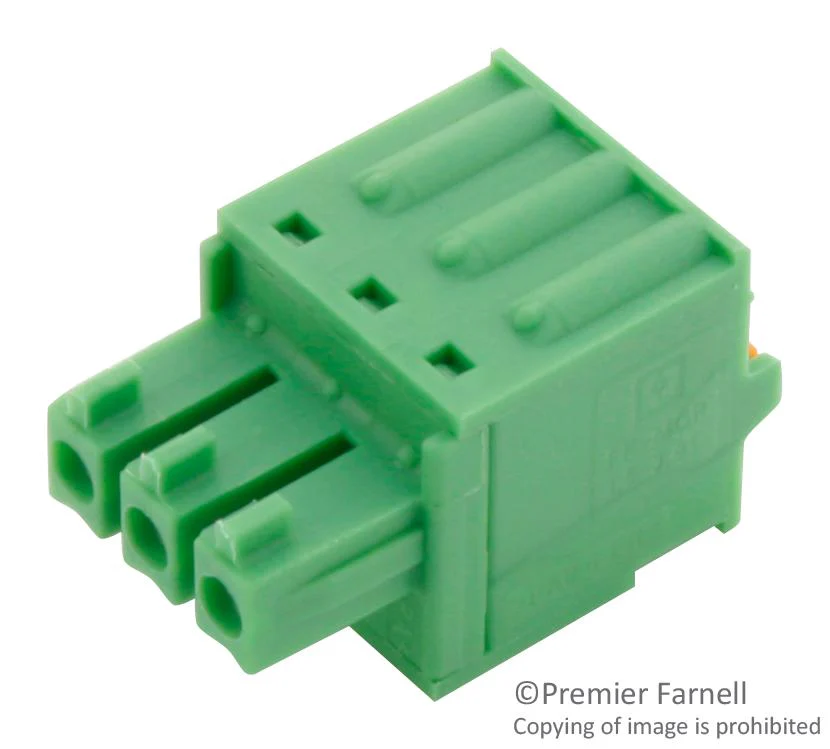 Phoenix Contact FK-MCP 15/3-ST-3.81 FK-MCP 15/3-ST-3.81 Pluggable Terminal Block 3.81 mm 3 Ways 26AWG to 16AWG 1.5 mm² Push In 8 A - Image 2