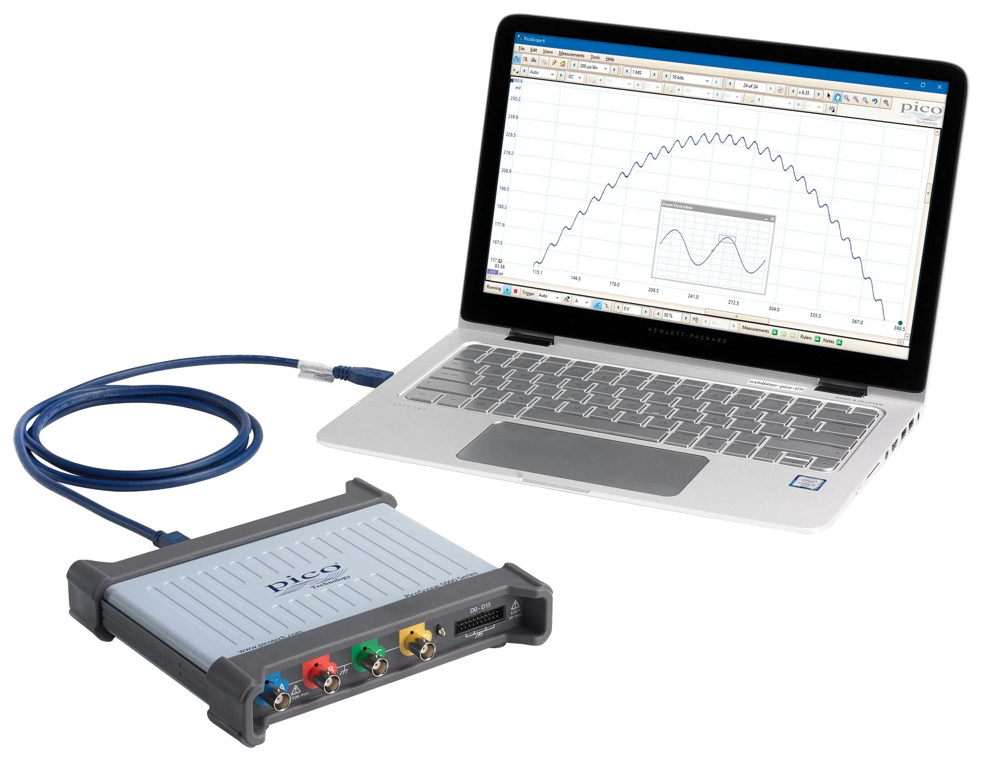Pico Technology PICOSCOPE 5442D MSO PICOSCOPE MSO PC USB Oscilloscope Flexres Picoscope 5000D 4 Analogue 16 Digital 60 MHz 1 Gsps 512 Mpts - Image 6