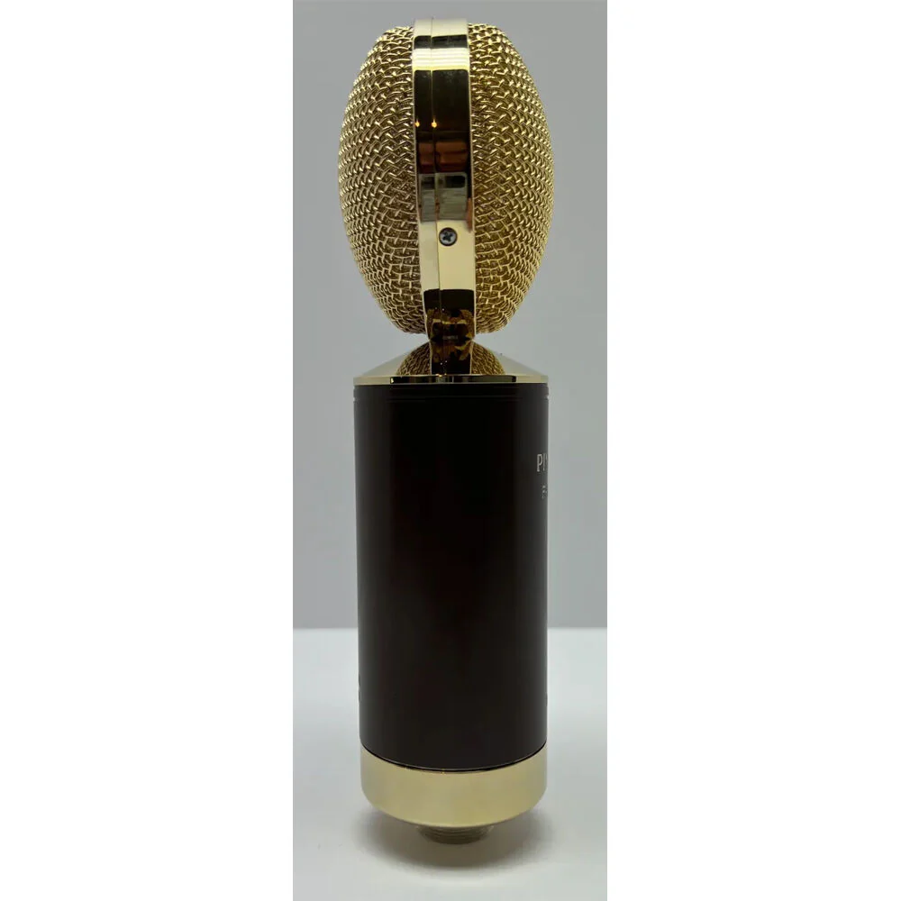 Pinnacle Microphones FAT Top II Ribbon Microphone Deluxe (Brown Body / Gold Grille) - Image 3