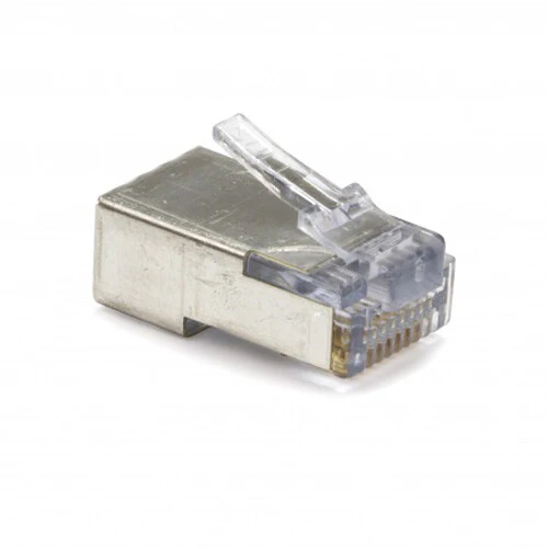 Platinum Tools Shielded EZ-RJ45 Cat 5e & Cat 6 Connector with Internal Ground (100-Piece Bag) - Image 2