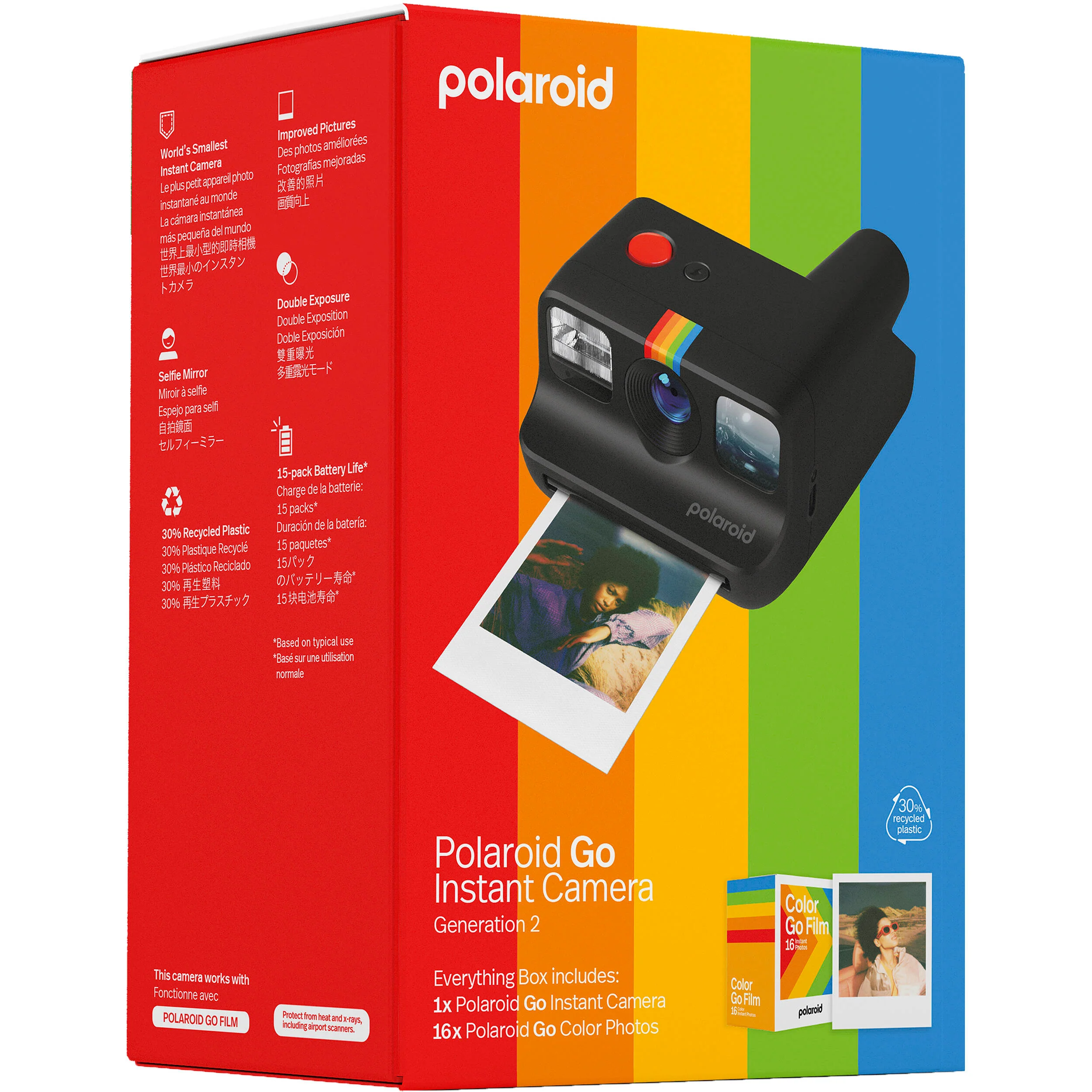 Polaroid Go Generation 2 Instant Film Camera Everything Box (Black) - Image 2
