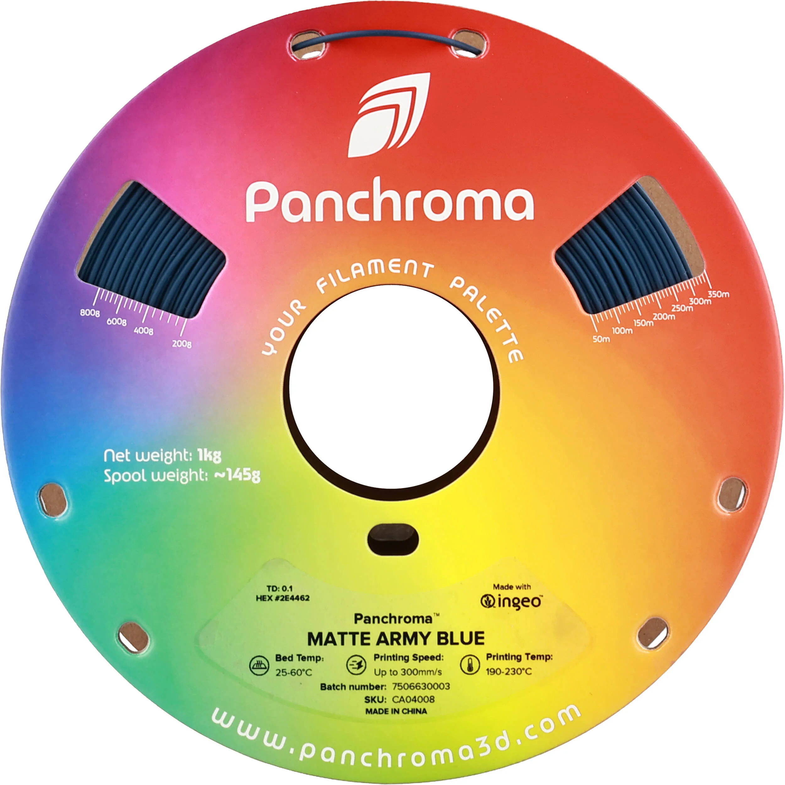 Polymaker Panchroma Matte PLA Filament (1kg, Army Blue) - Image 4