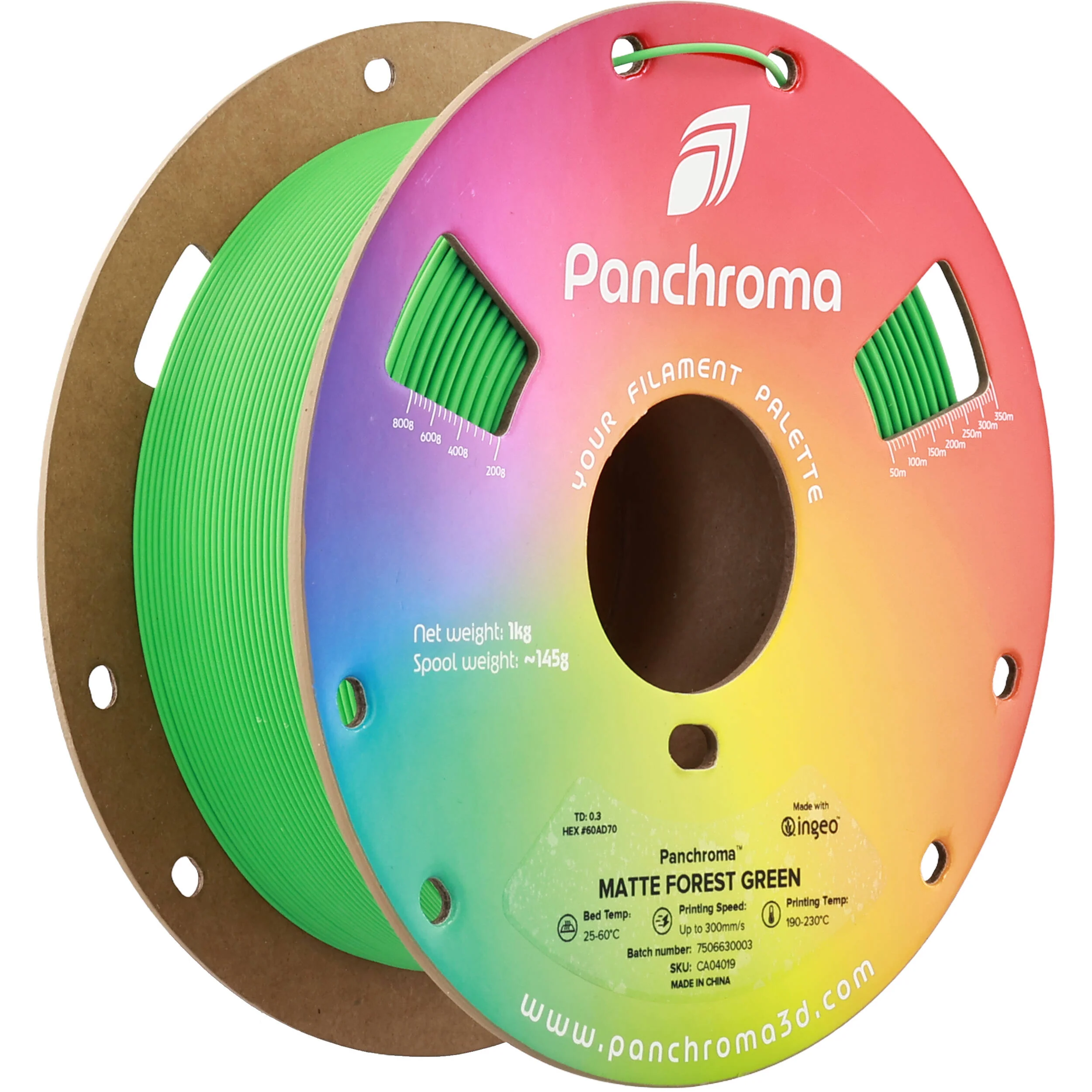 Polymaker Panchroma Matte PLA Filament (1kg, Forest Green)