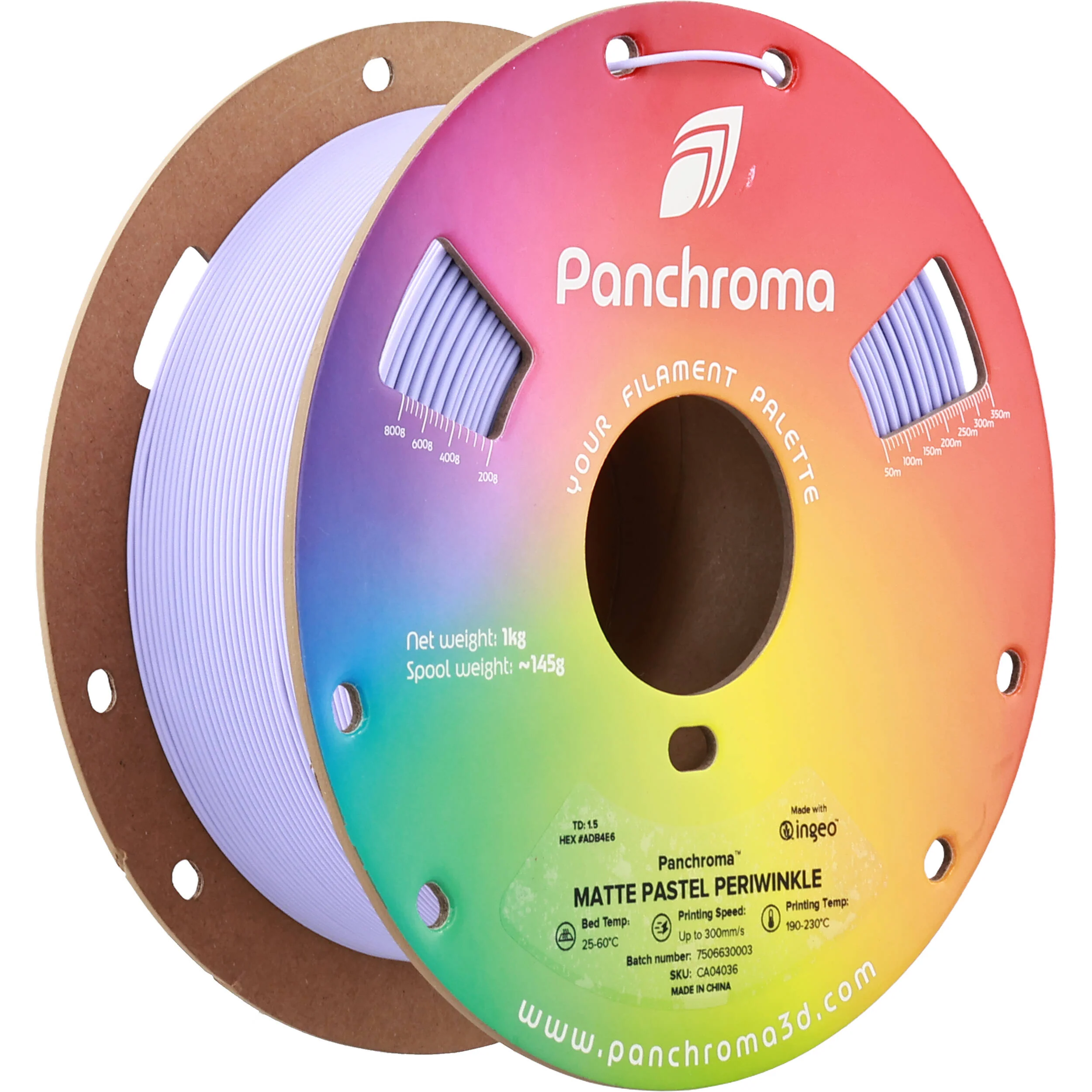 Polymaker Panchroma Matte PLA Filament (1kg, Pastel Periwinkle)