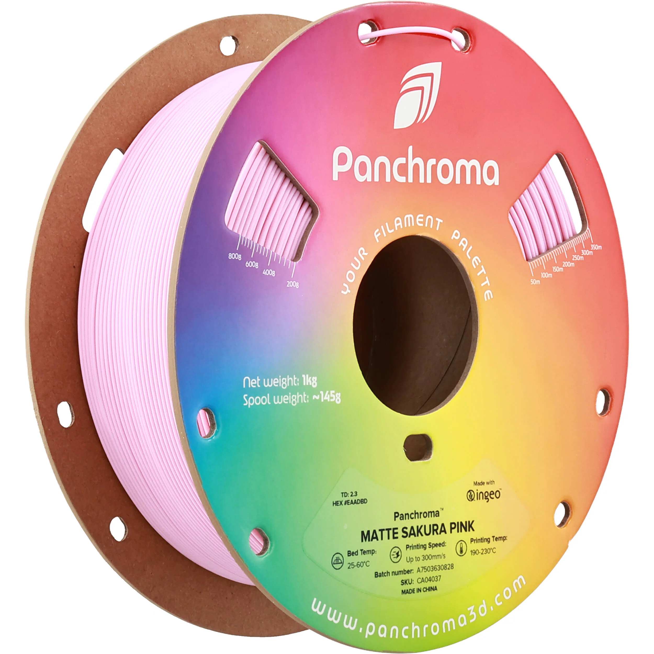 Polymaker Panchroma Matte PLA Filament (1kg, Sakura Pink)